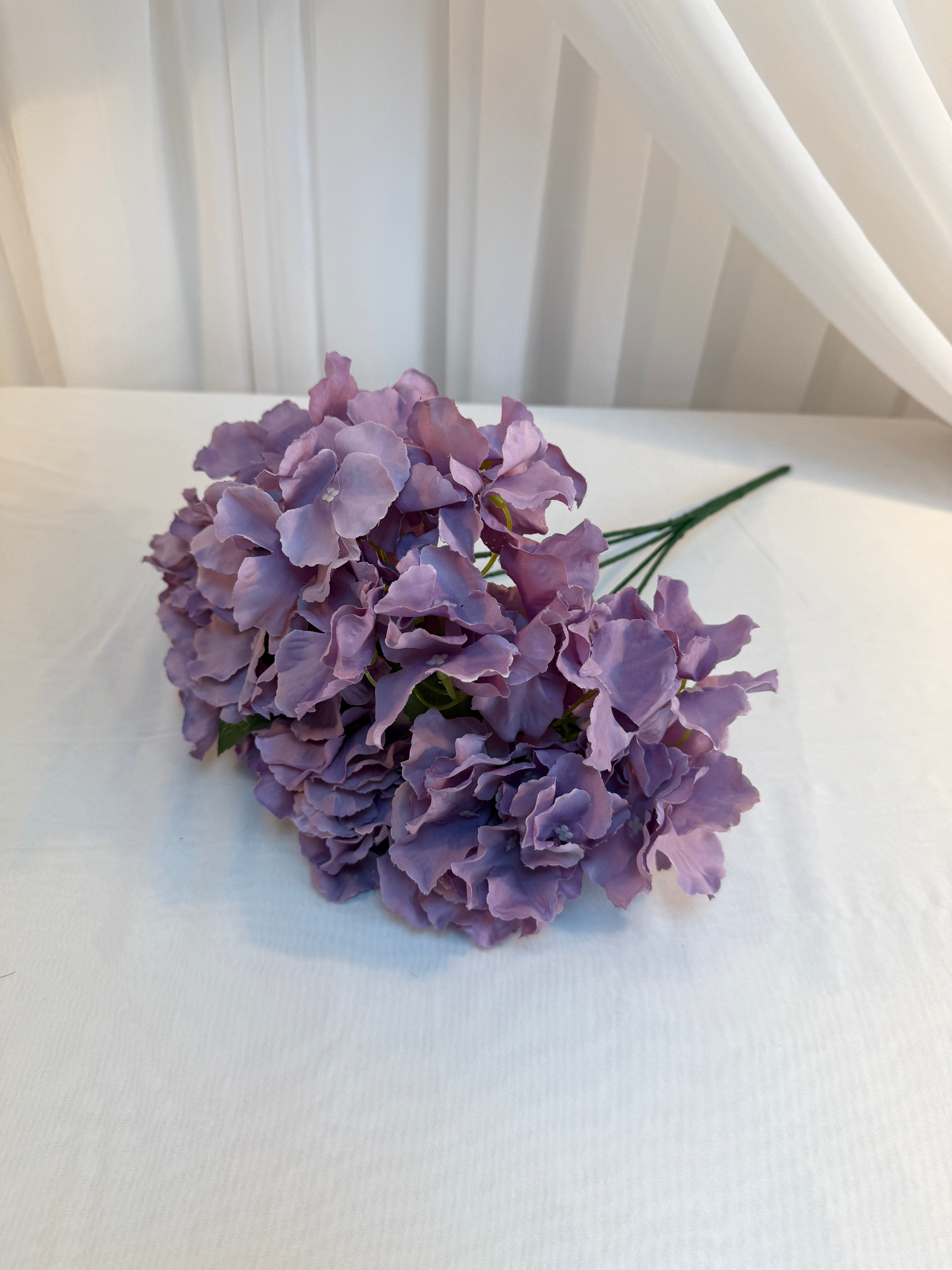 Flori Artificiale Buchet 5 Hortensii Mov Prafuit