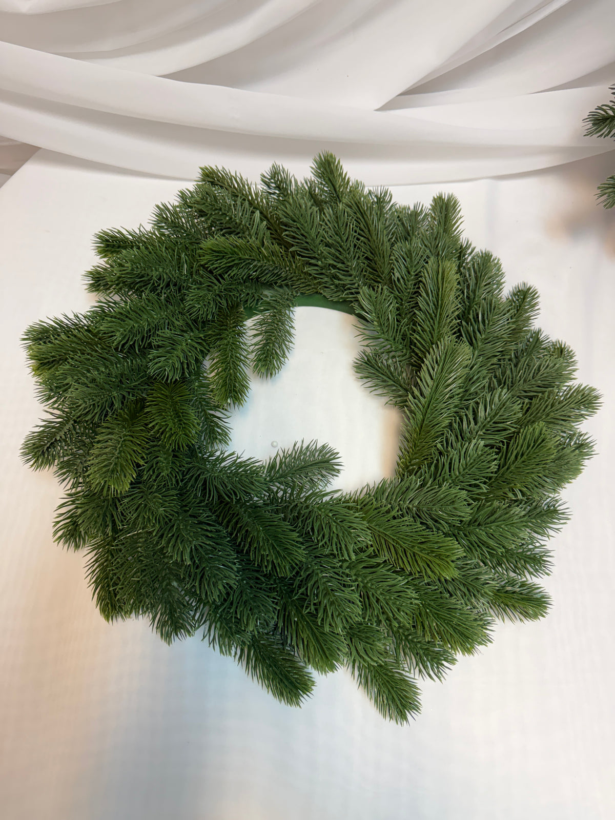Coroniță de Brad Artificial Verde, 48 cm – Decorațiune Crăciun