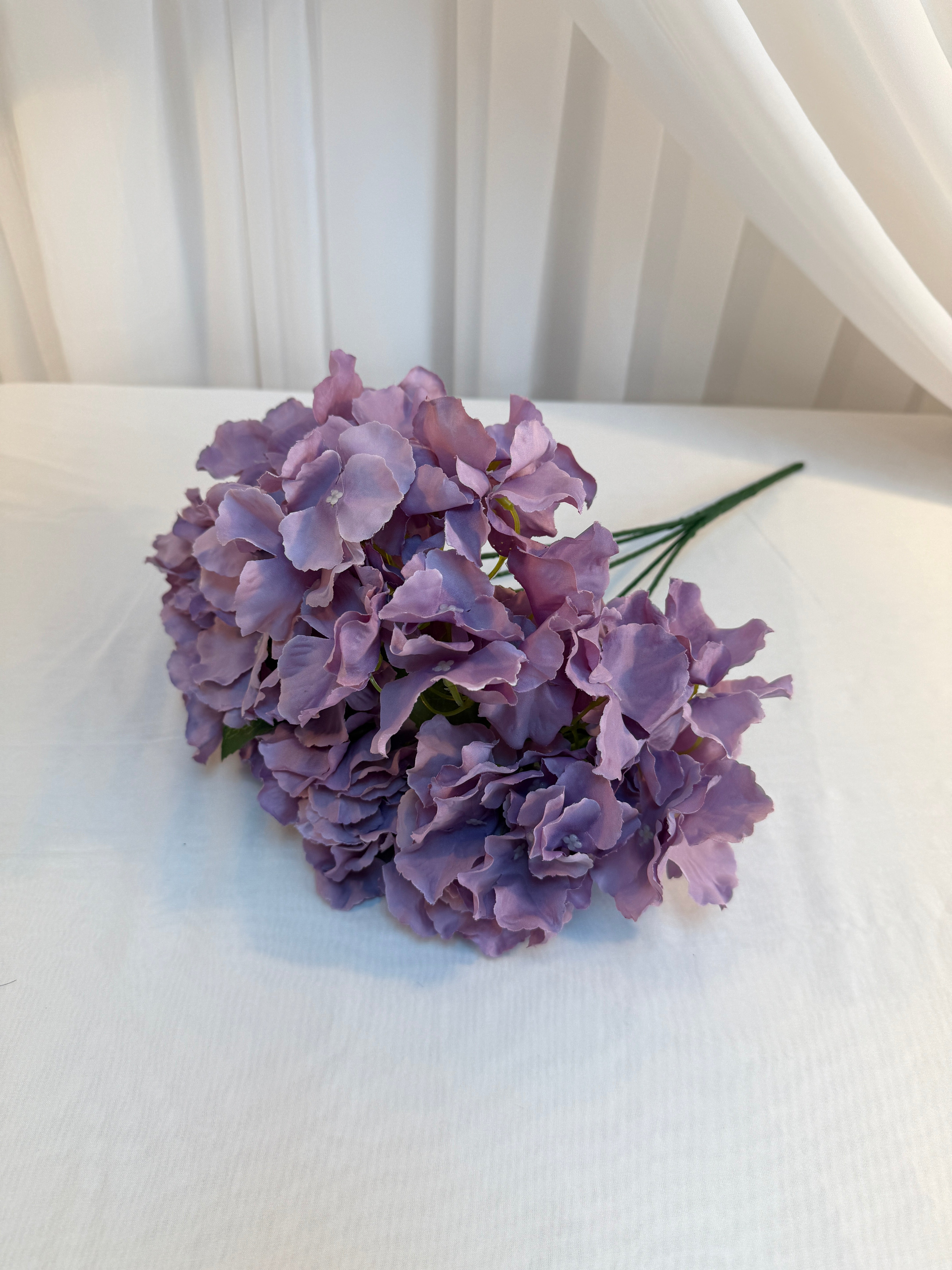 Flori Artificiale Buchet 5 Hortensii Mov Prafuit