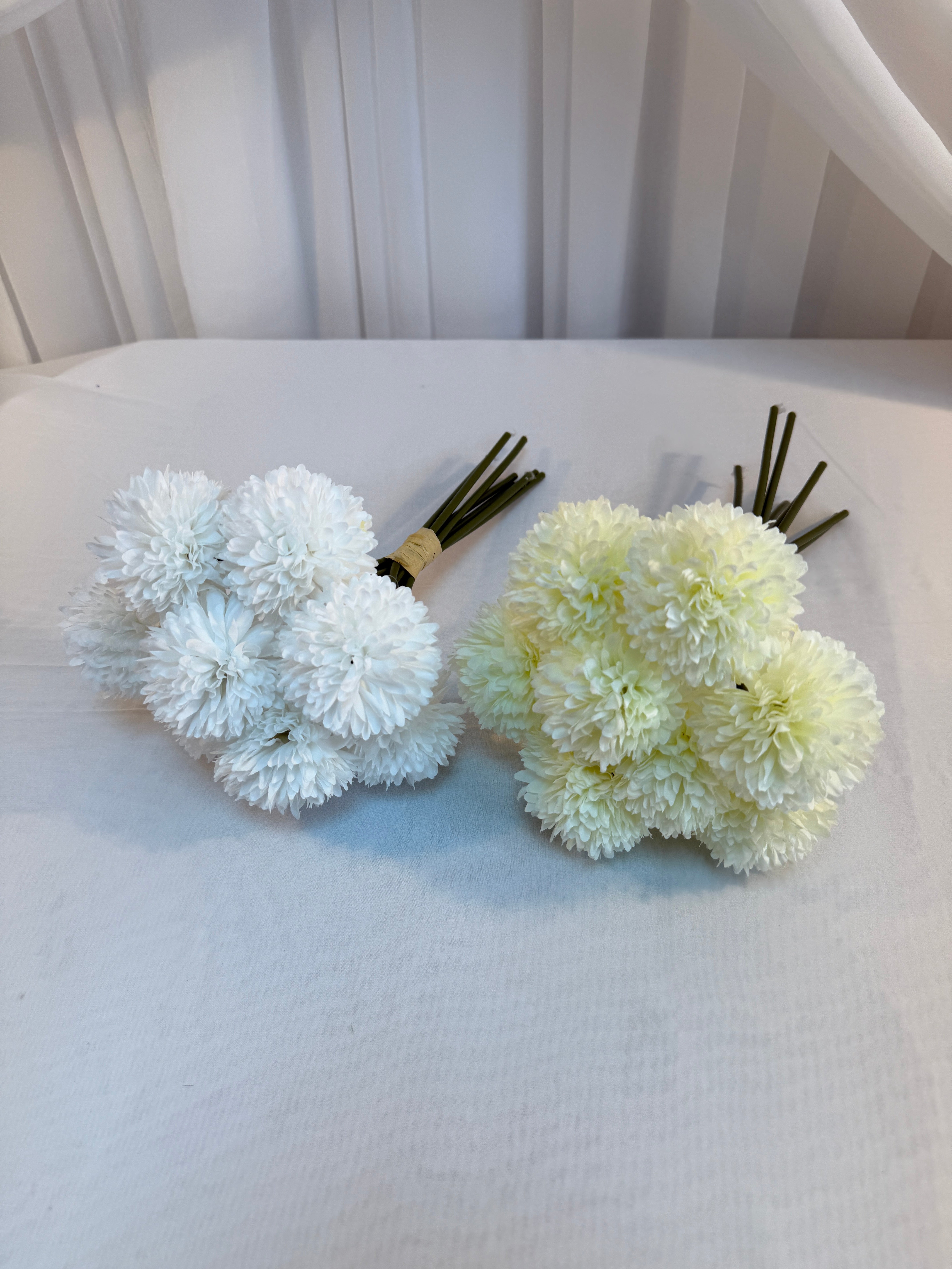 Crizanteme Artificiale Buchet Legat 8 Fire