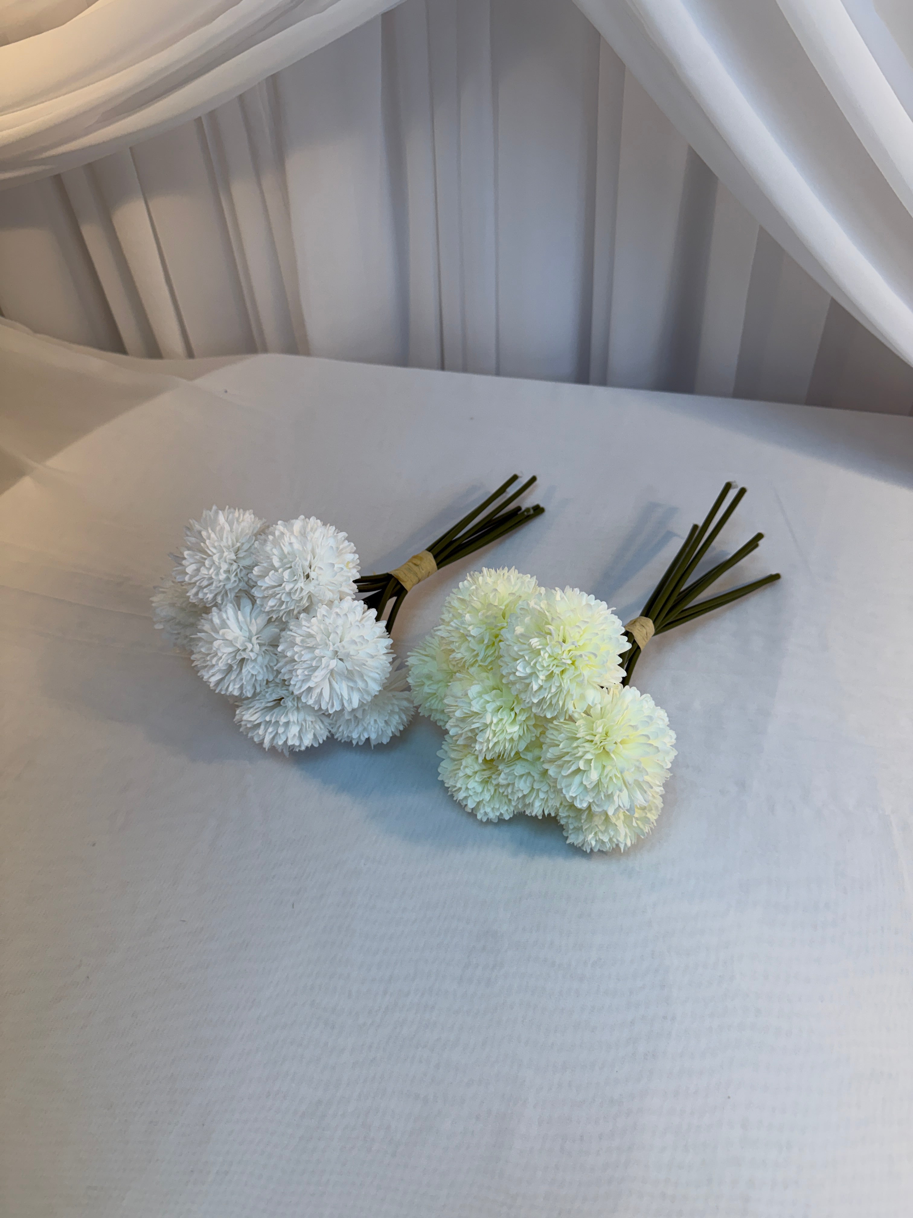 Crizanteme Artificiale Buchet Legat 8 Fire