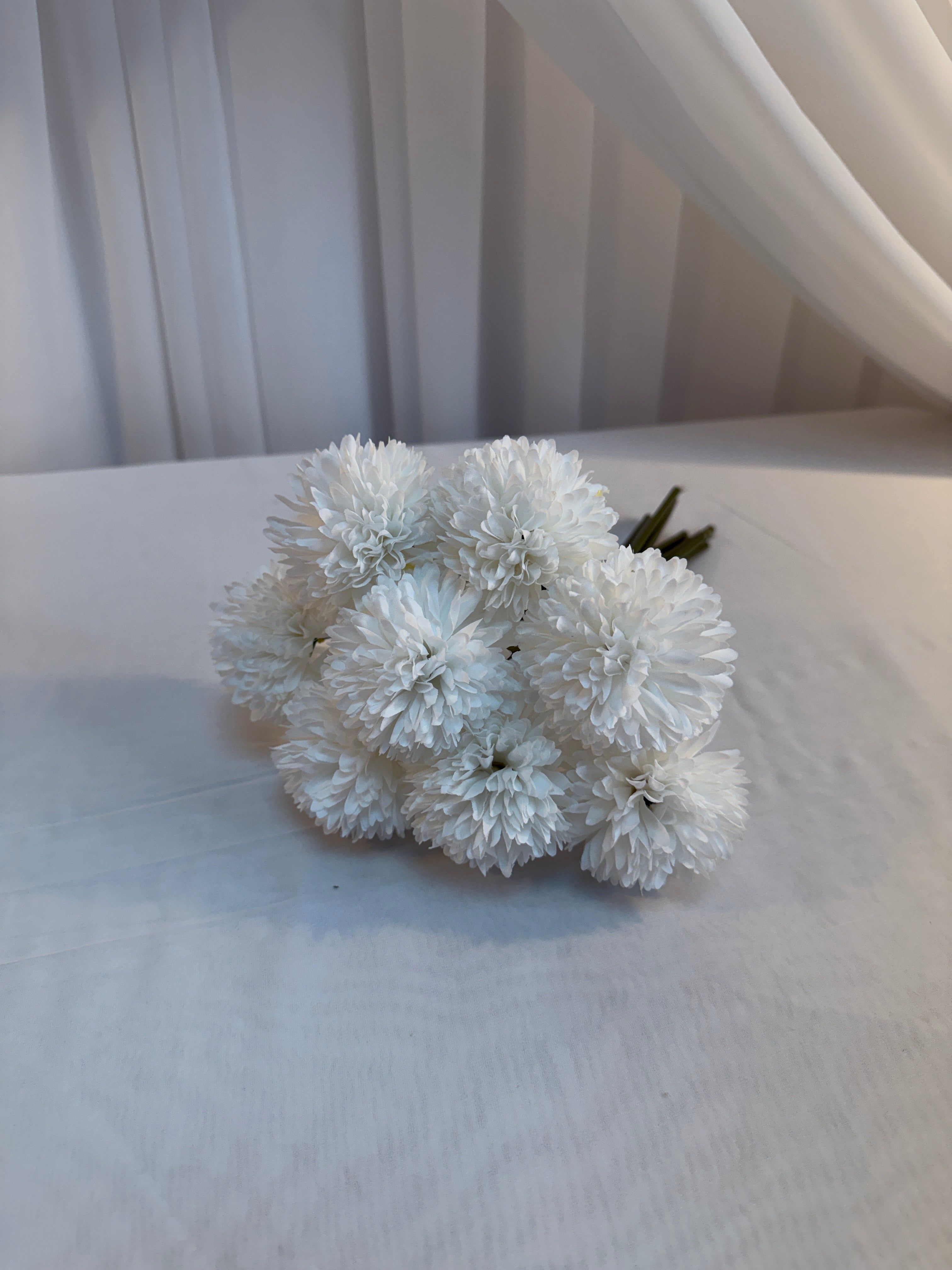 Crizanteme Artificiale Buchet Legat 8 Fire