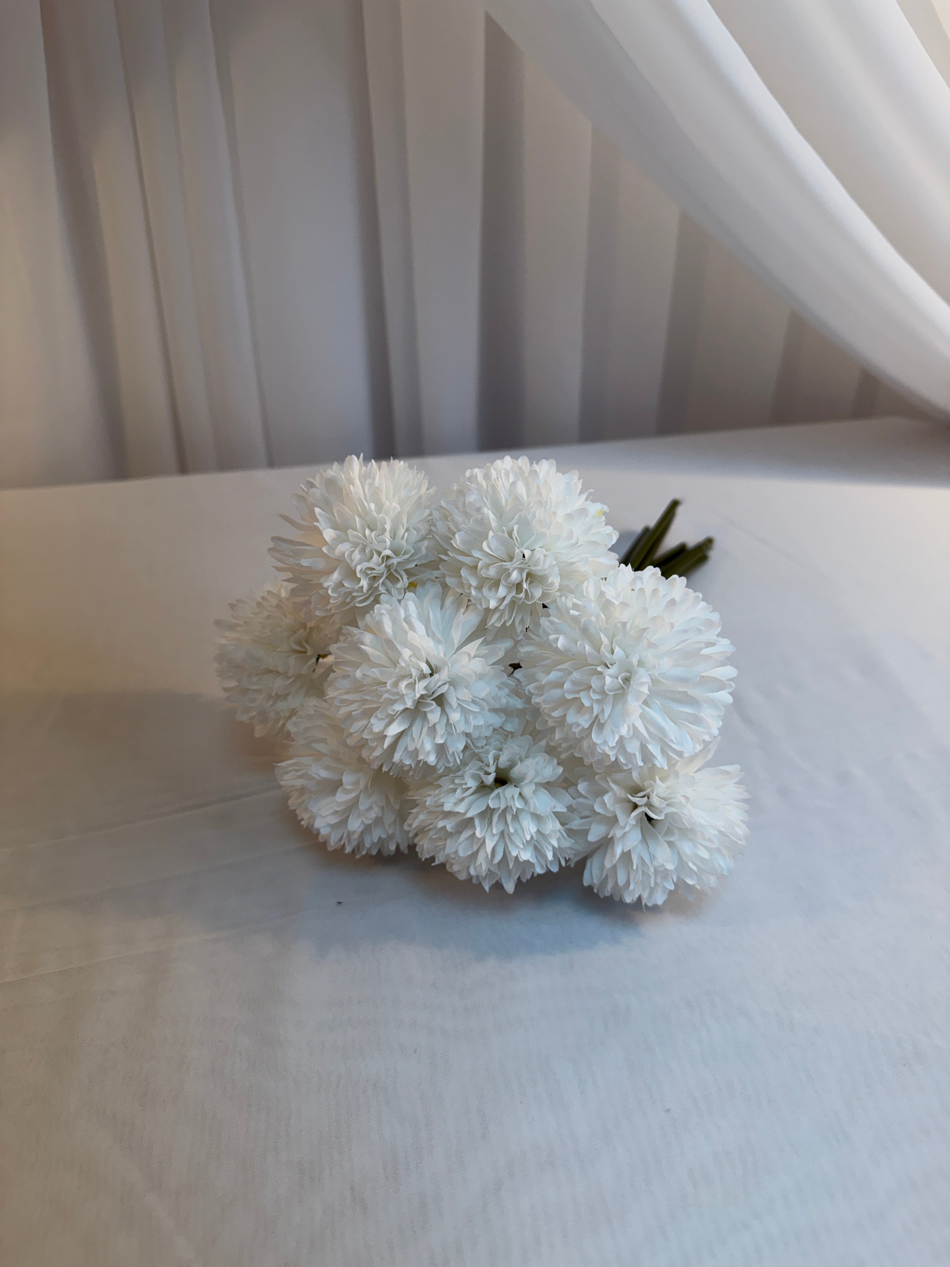 Crizanteme Artificiale Buchet Legat 8 Fire