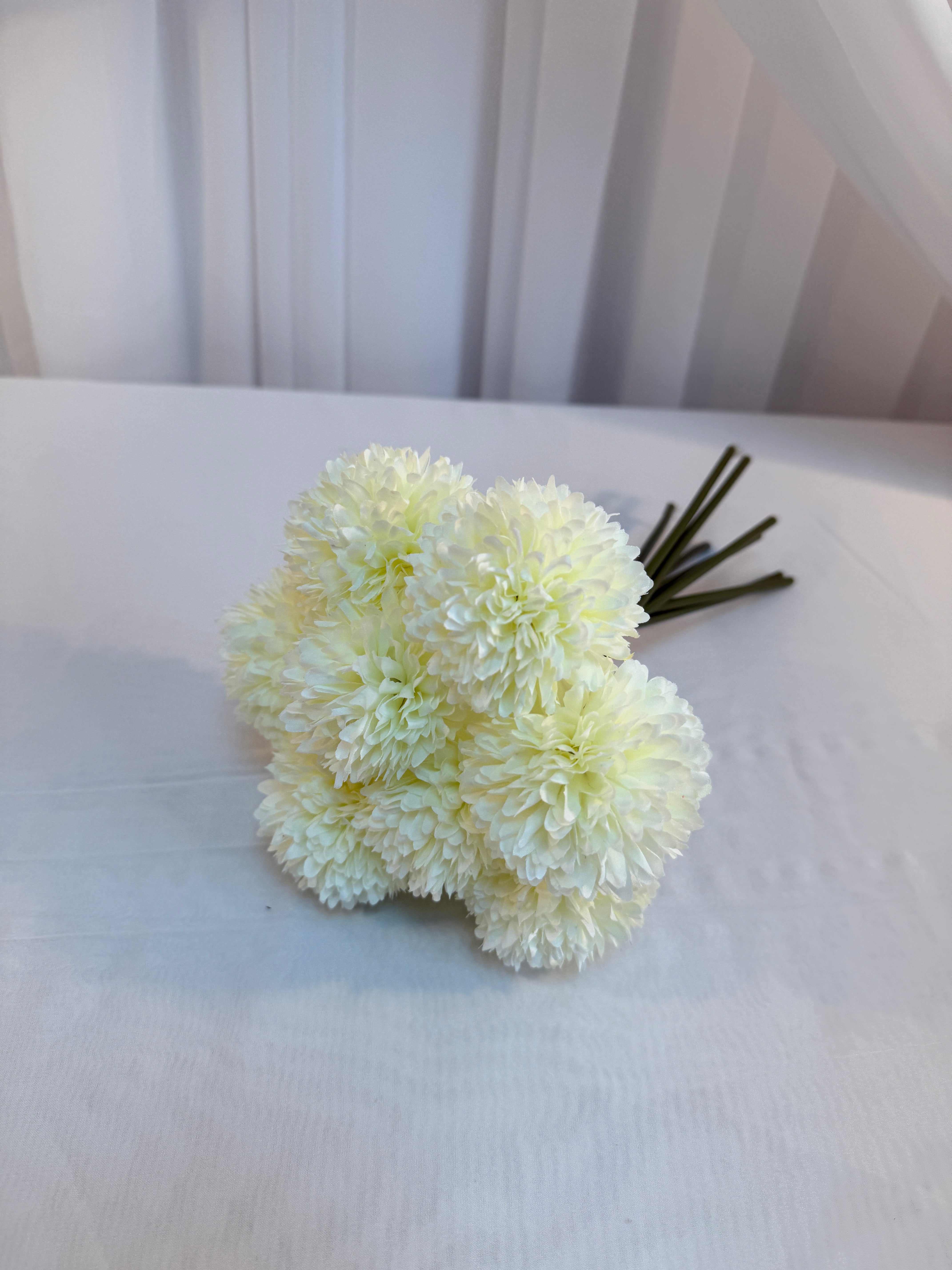 Crizanteme Artificiale Buchet Legat 8 Fire