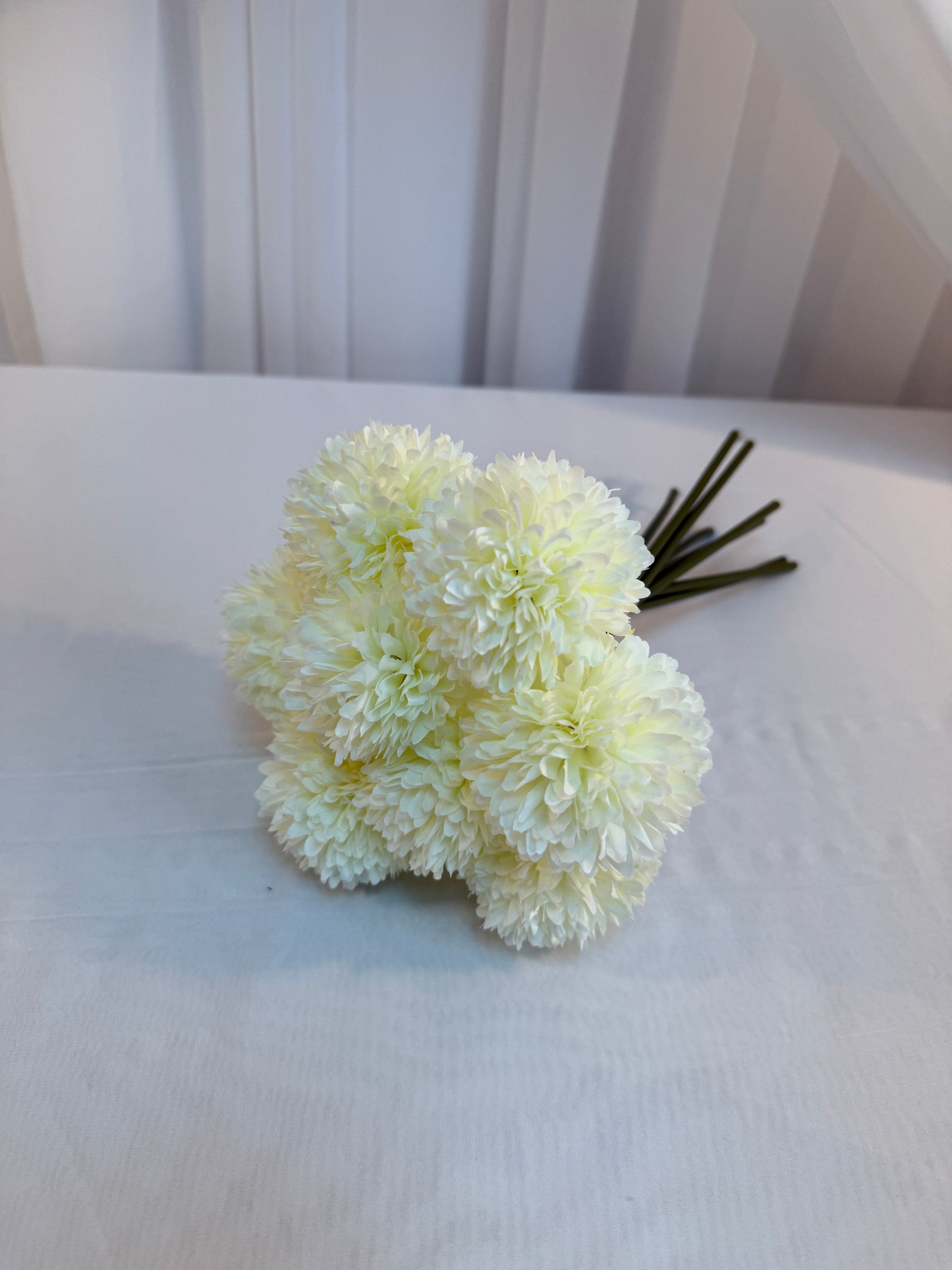 Crizanteme Artificiale Buchet Legat 8 Fire