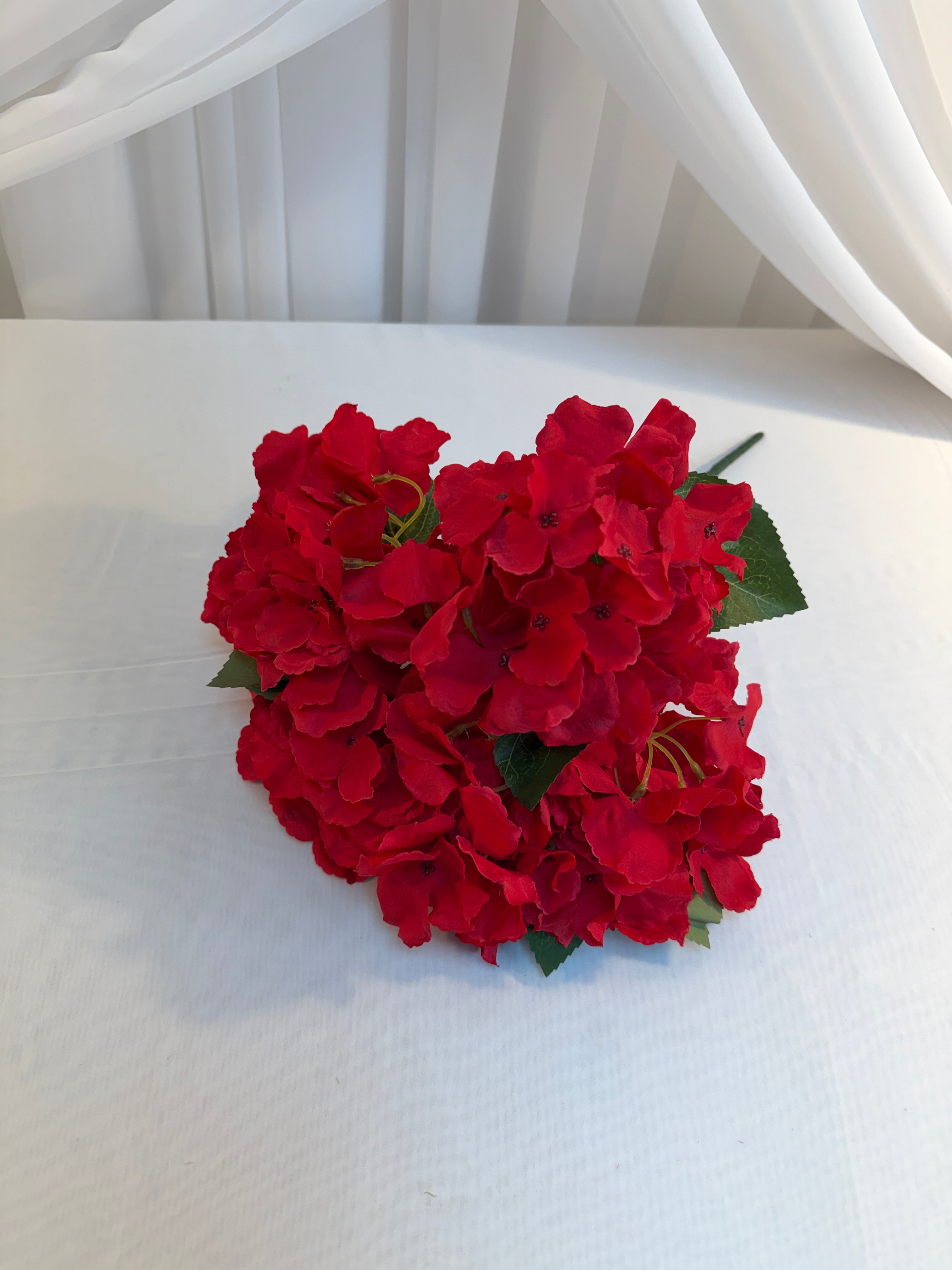 Buchet 5 Hortensii Artificiale Rosu