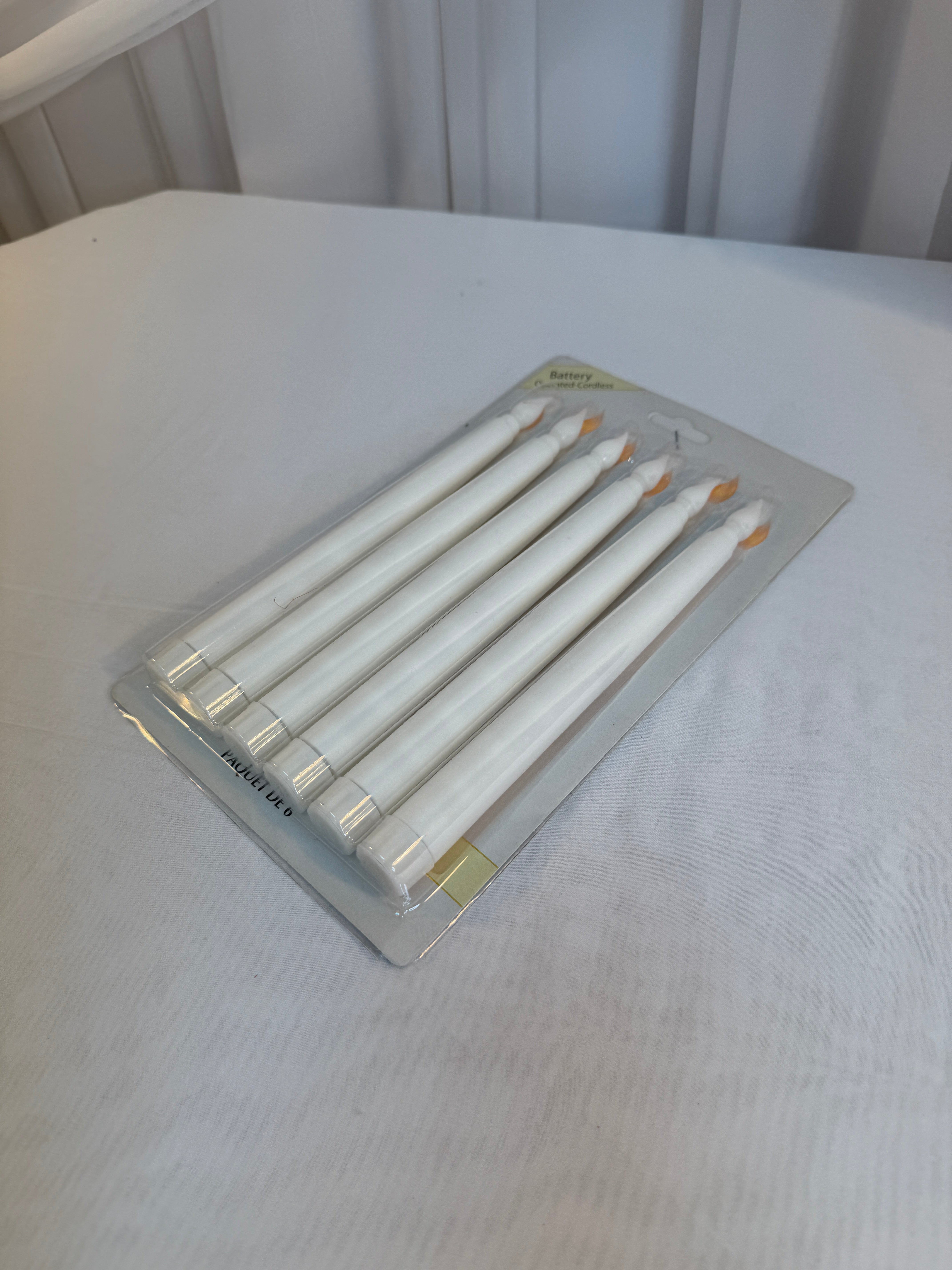 Lumanari Din Plastic 6/set 2cm/21cm Alb