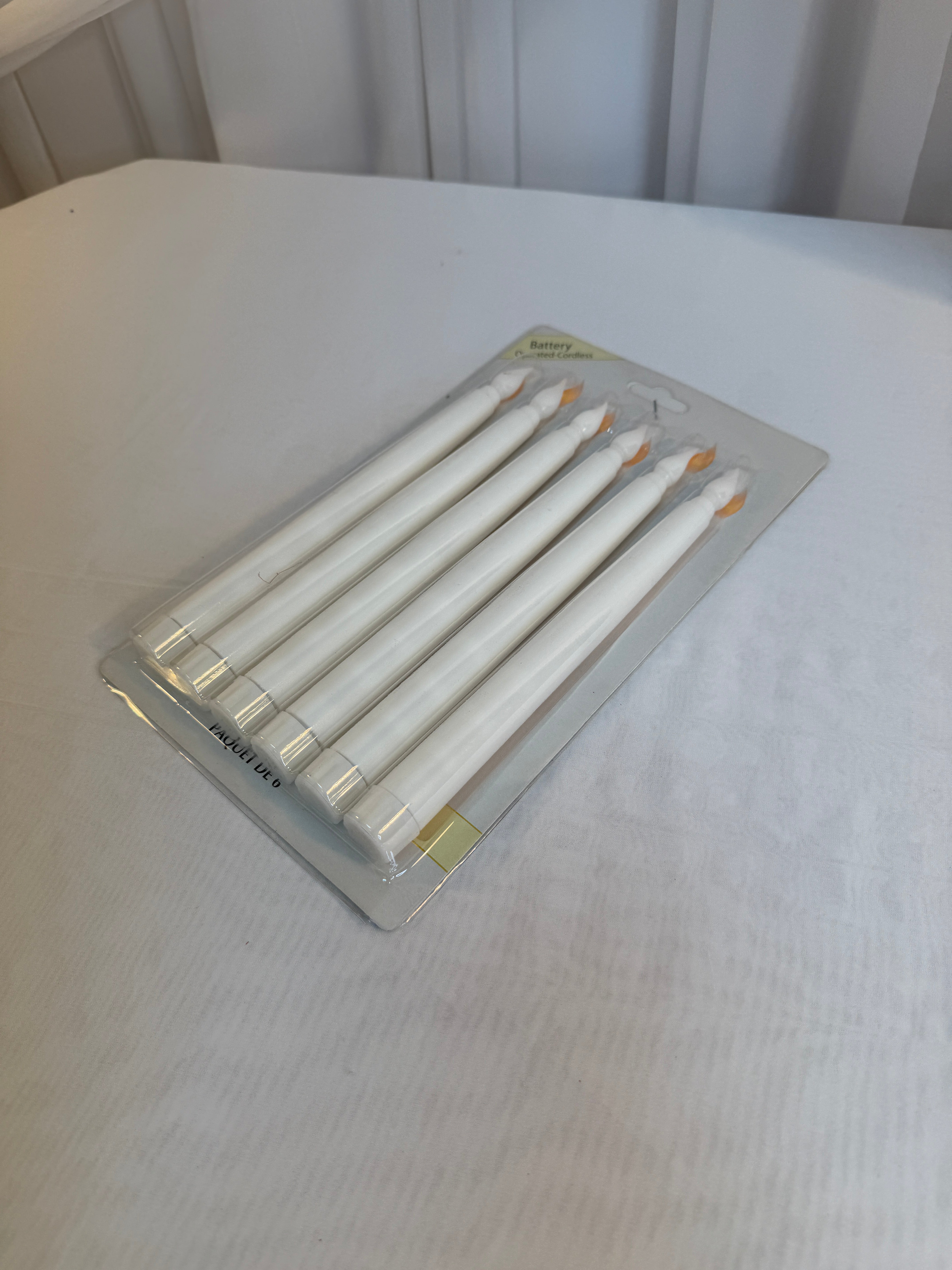 Lumanari Din Plastic 6/set 2cm/21cm Alb