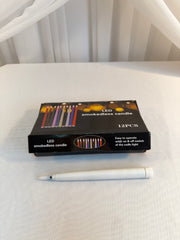 Lumanari Din Plastic 12/set 2cm/21cm Cu Telecomanda Alb