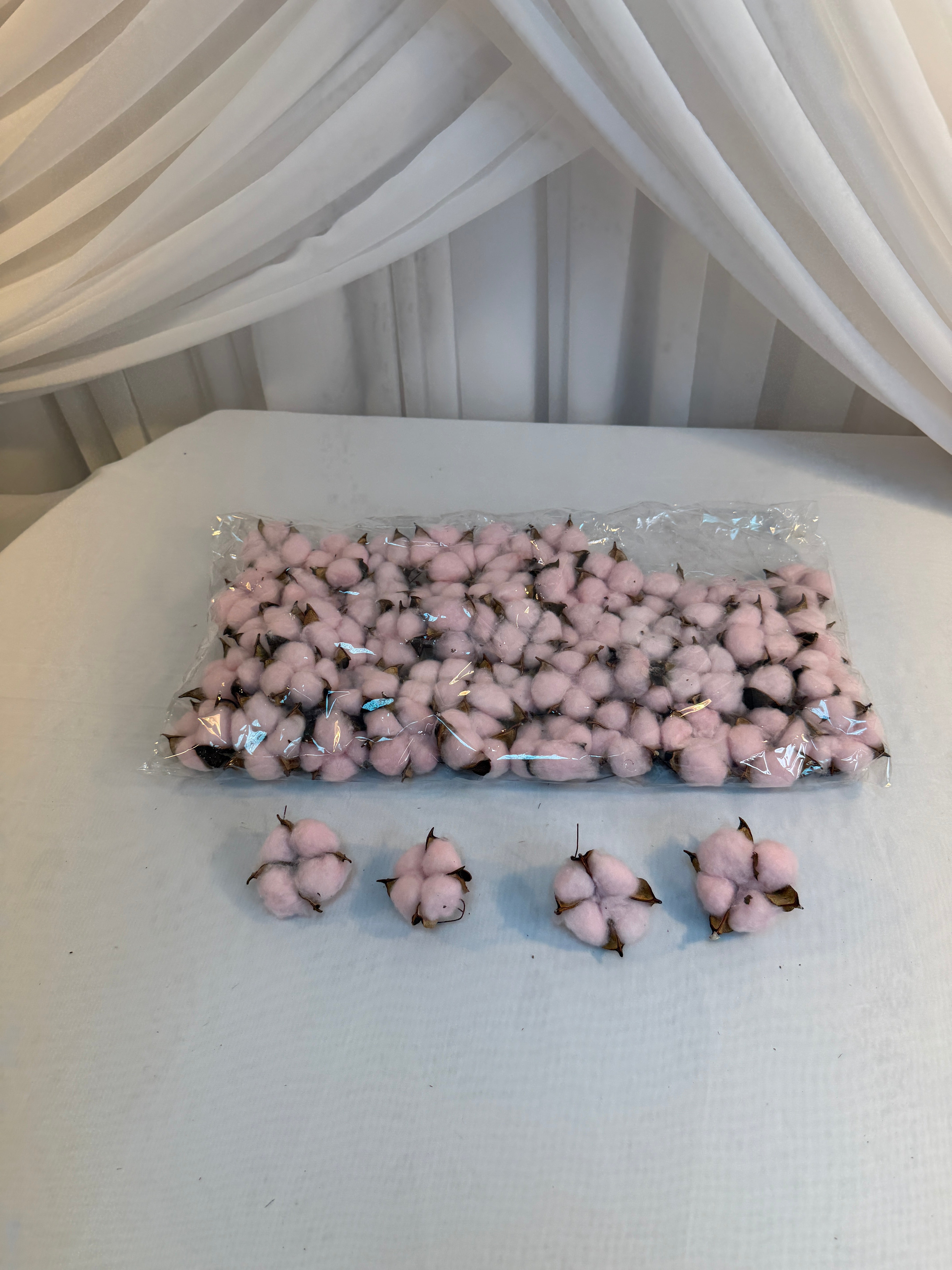 Flori Artificiale Flori Bumbac 50/set Roz