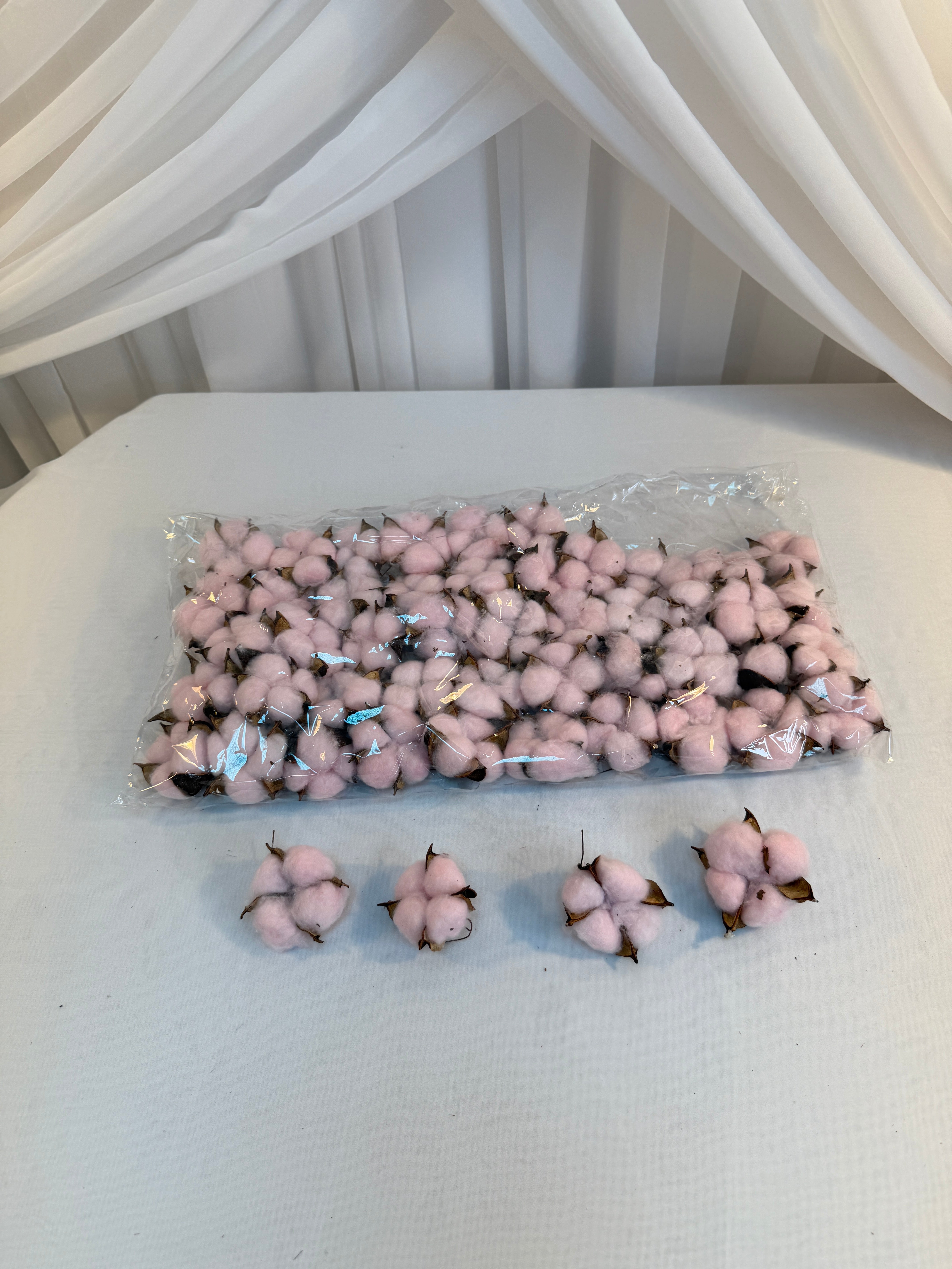 Flori Artificiale Flori Bumbac 50/set Roz