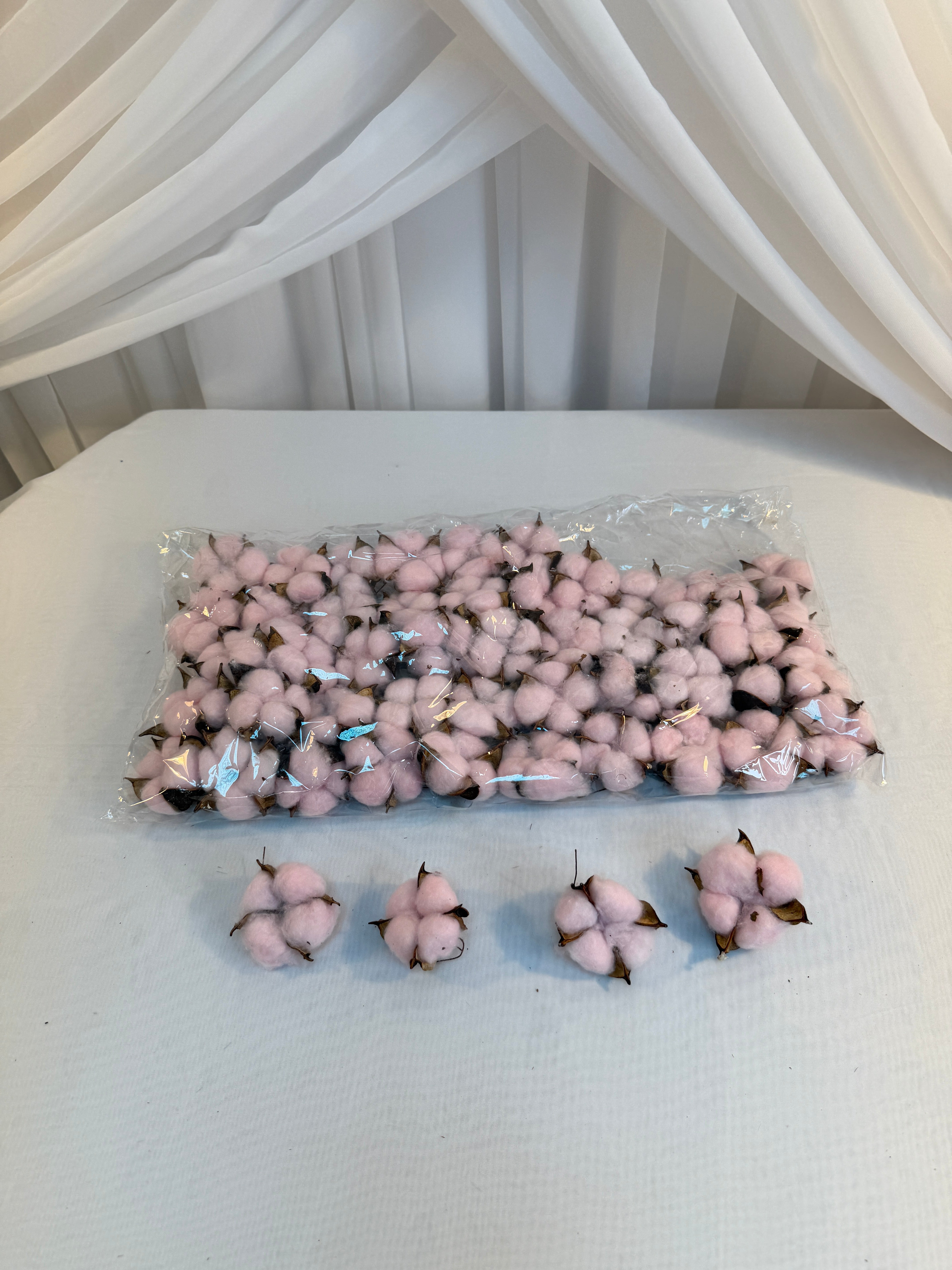 Flori Artificiale Flori Bumbac 50/set Roz