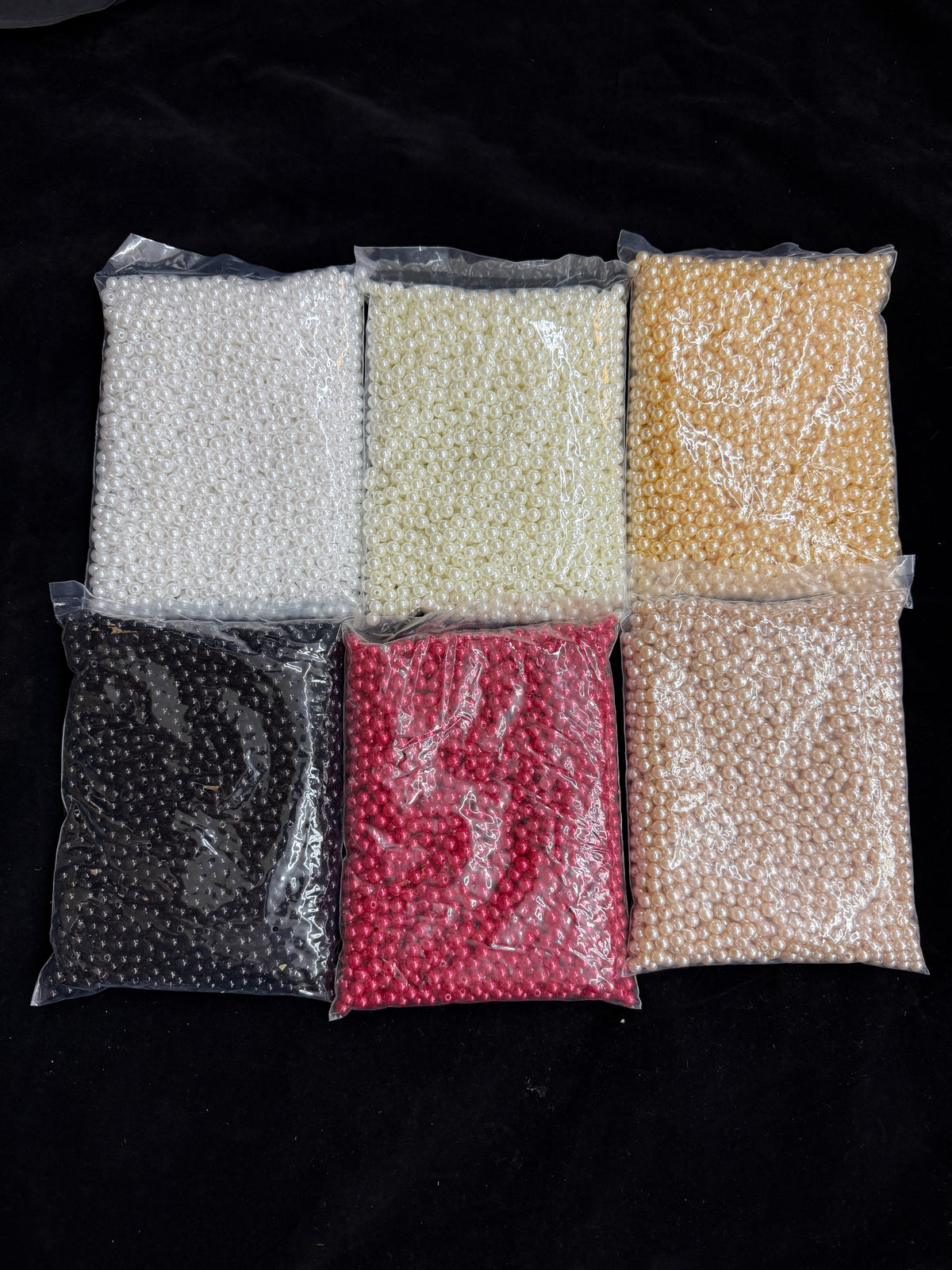 Perle din Plastic Găurite Integral, 8 mm – Pungă 500 g