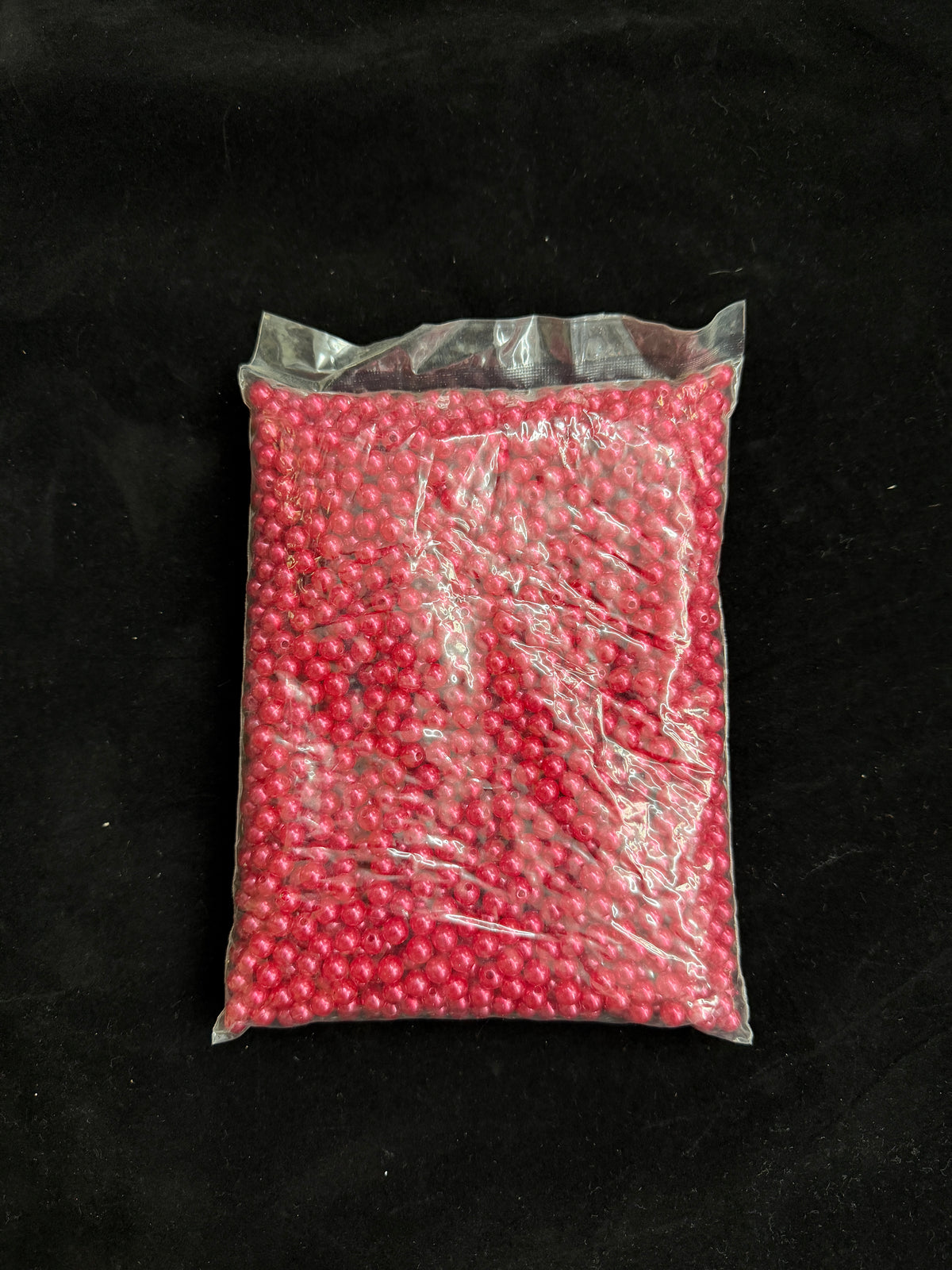 Perle din Plastic Găurite Integral, 8 mm – Pungă 500 g