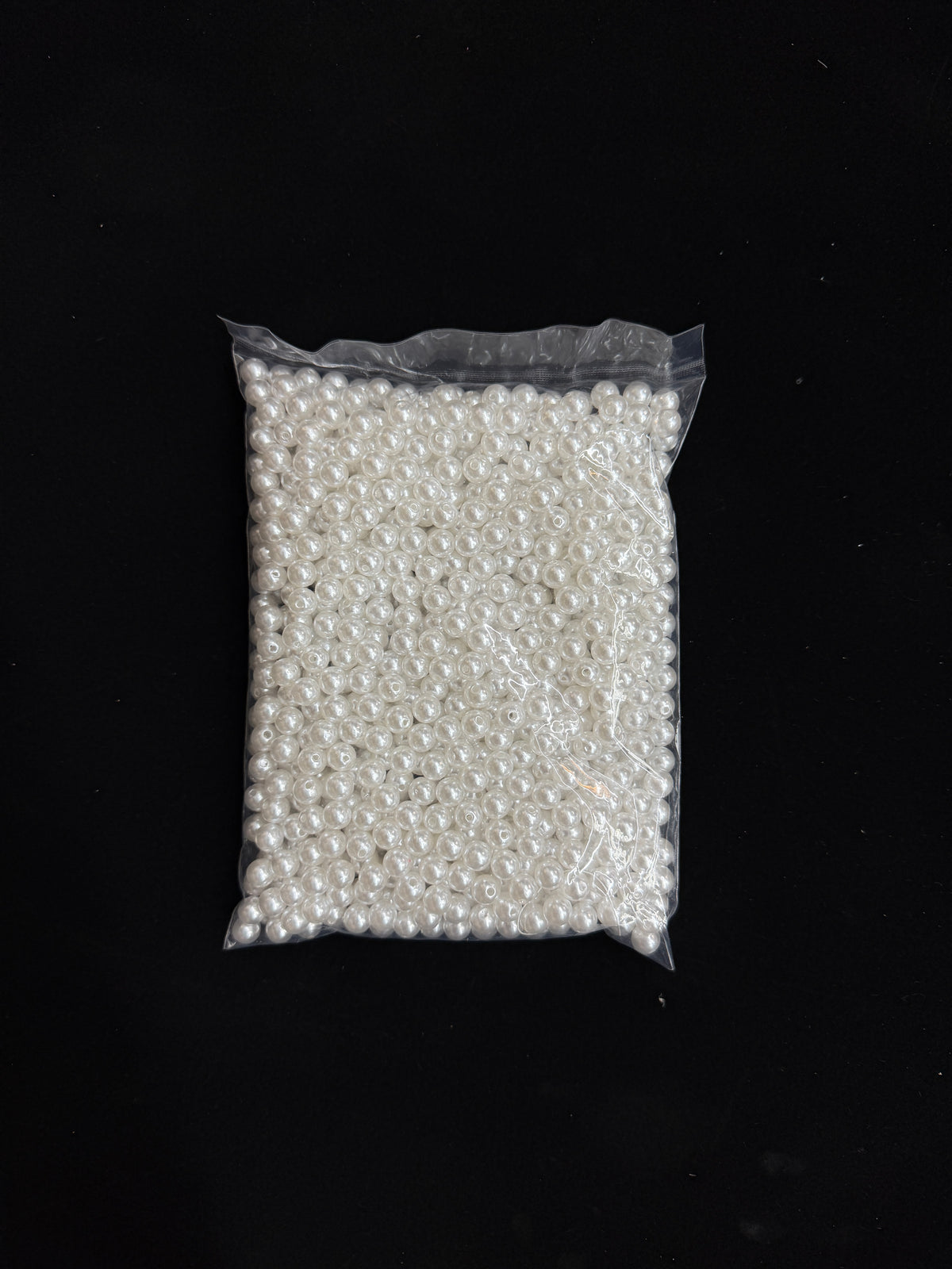 Perle din Plastic Găurite Integral, 10 mm – Pungă 500 g