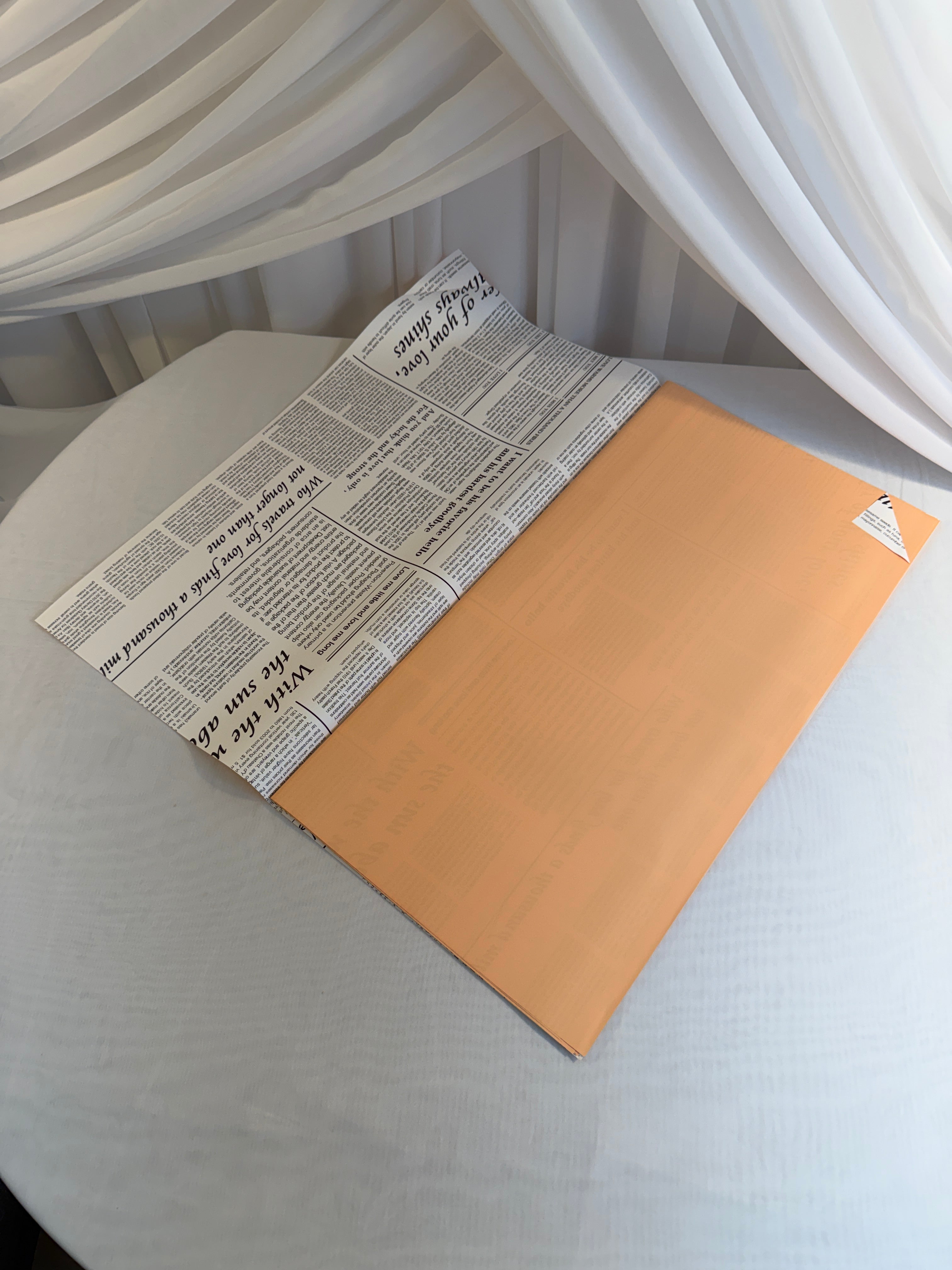 Ambalaj Flori 20/set O fata Ziar, O Fata Uni Color