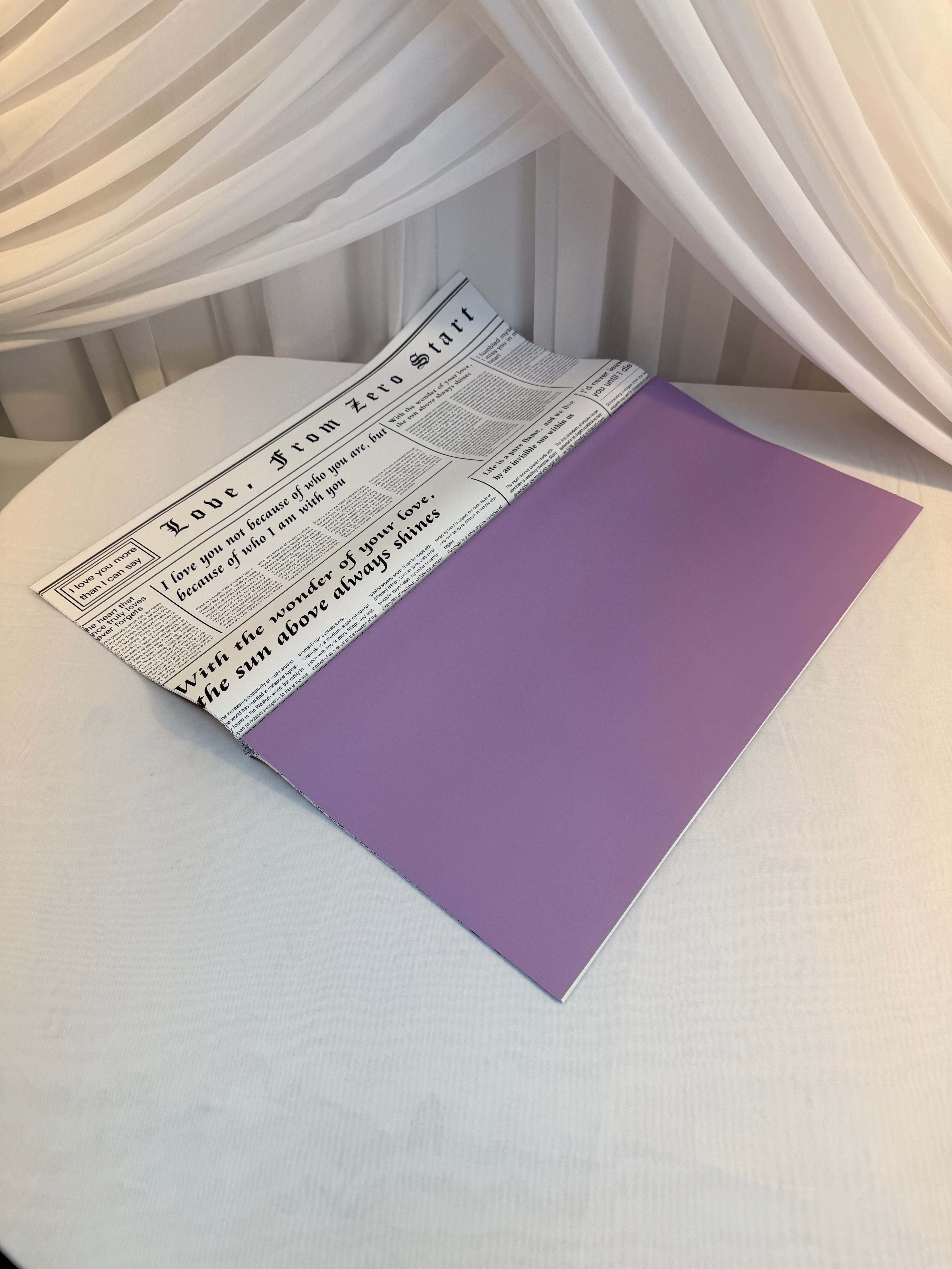 Ambalaj Flori 20/set O fata Ziar, O Fata Uni Color