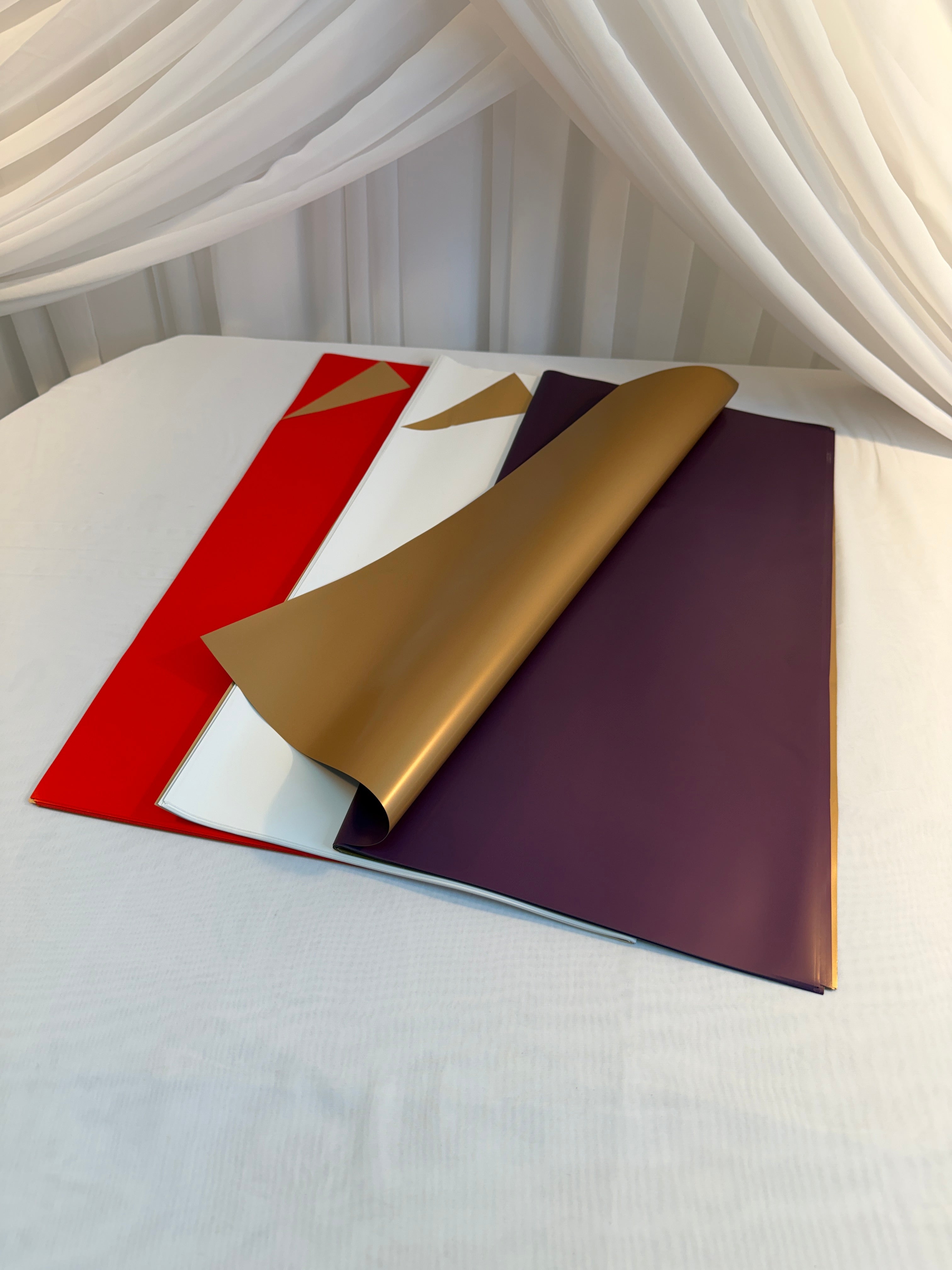 Ambalaj Flori 20/Set Mat Cu O Fata Aurie