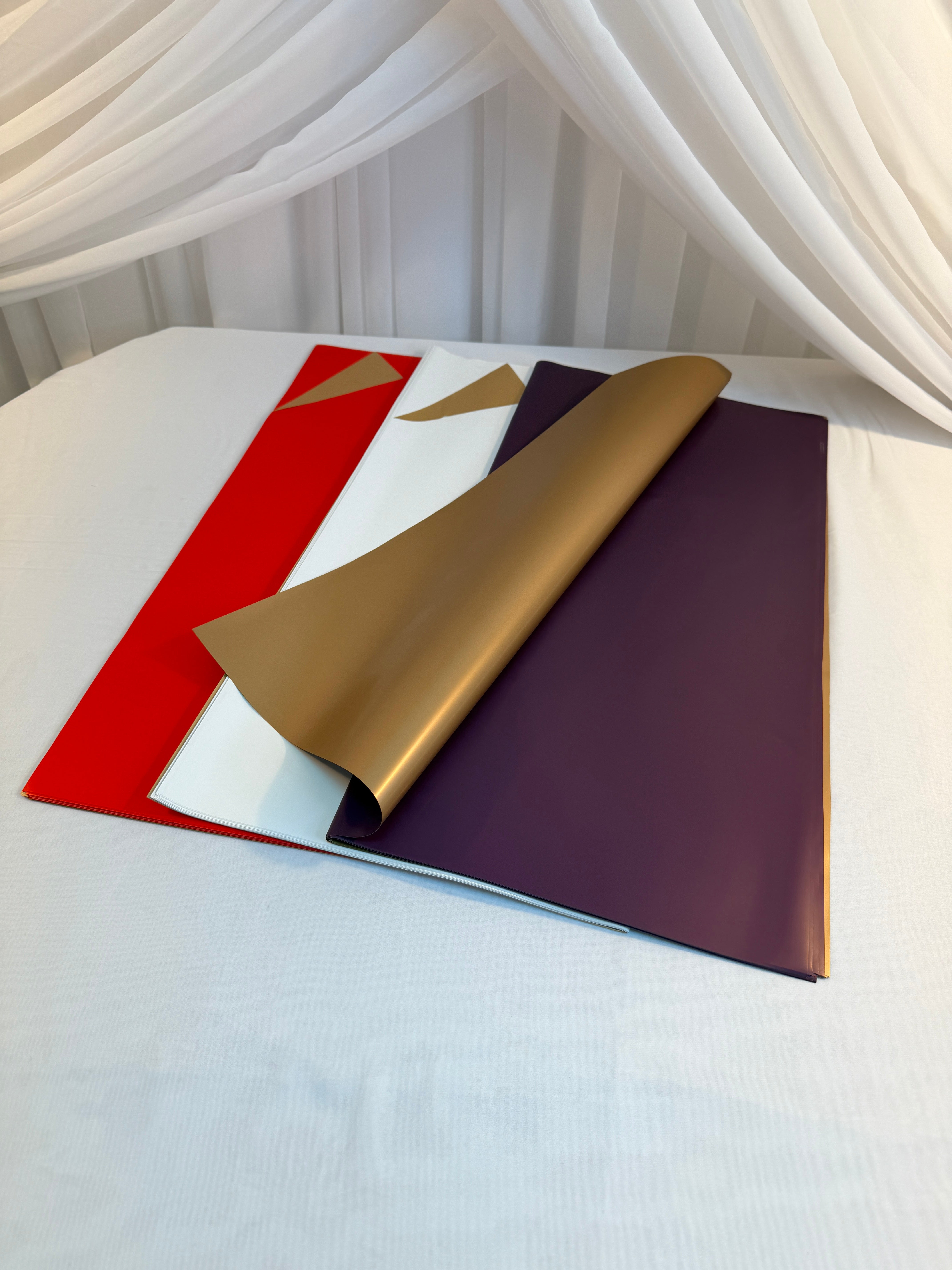 Ambalaj Flori 20/Set Mat Cu O Fata Aurie