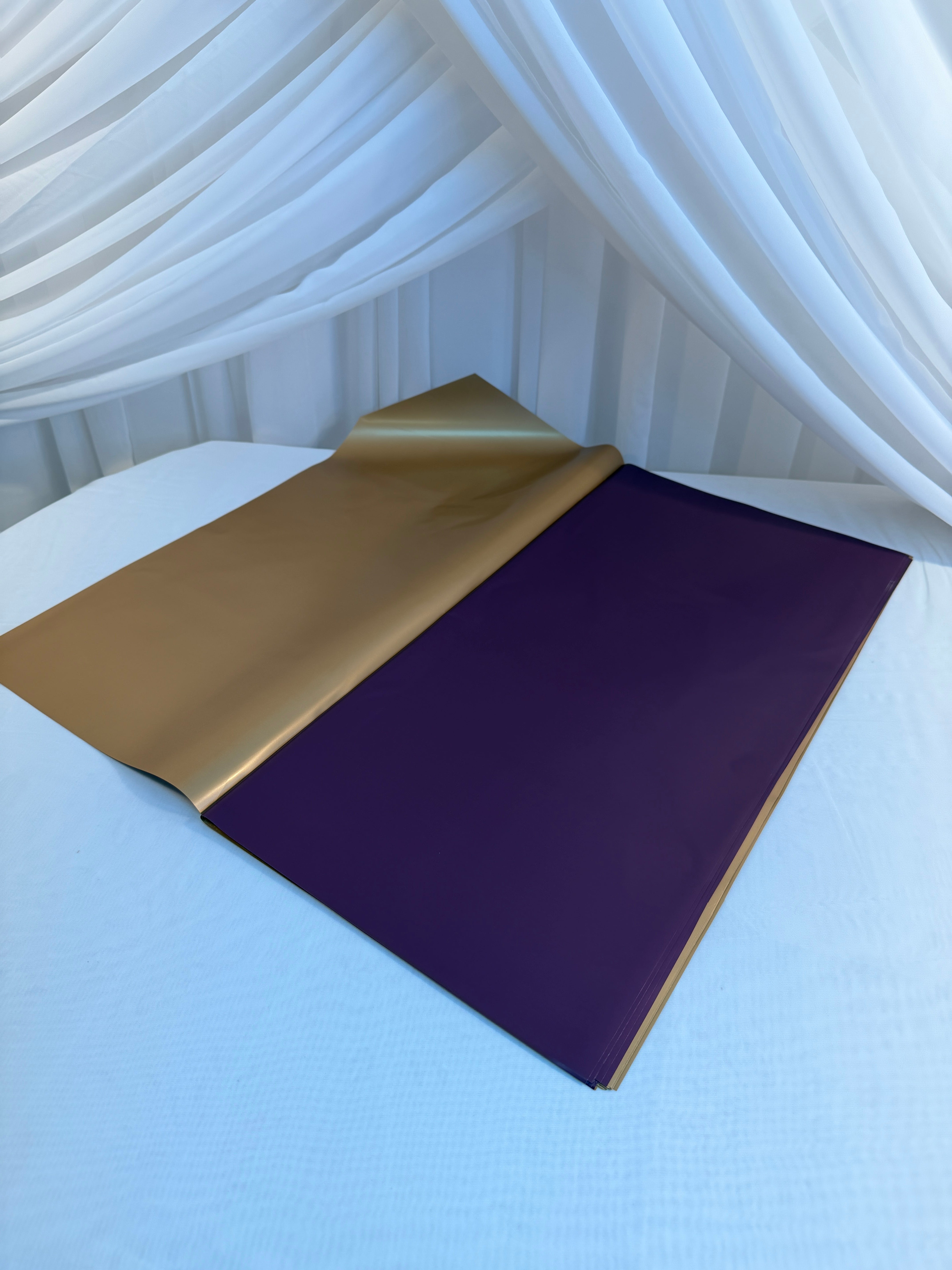 Ambalaj Flori 20/Set Mat Cu O Fata Aurie