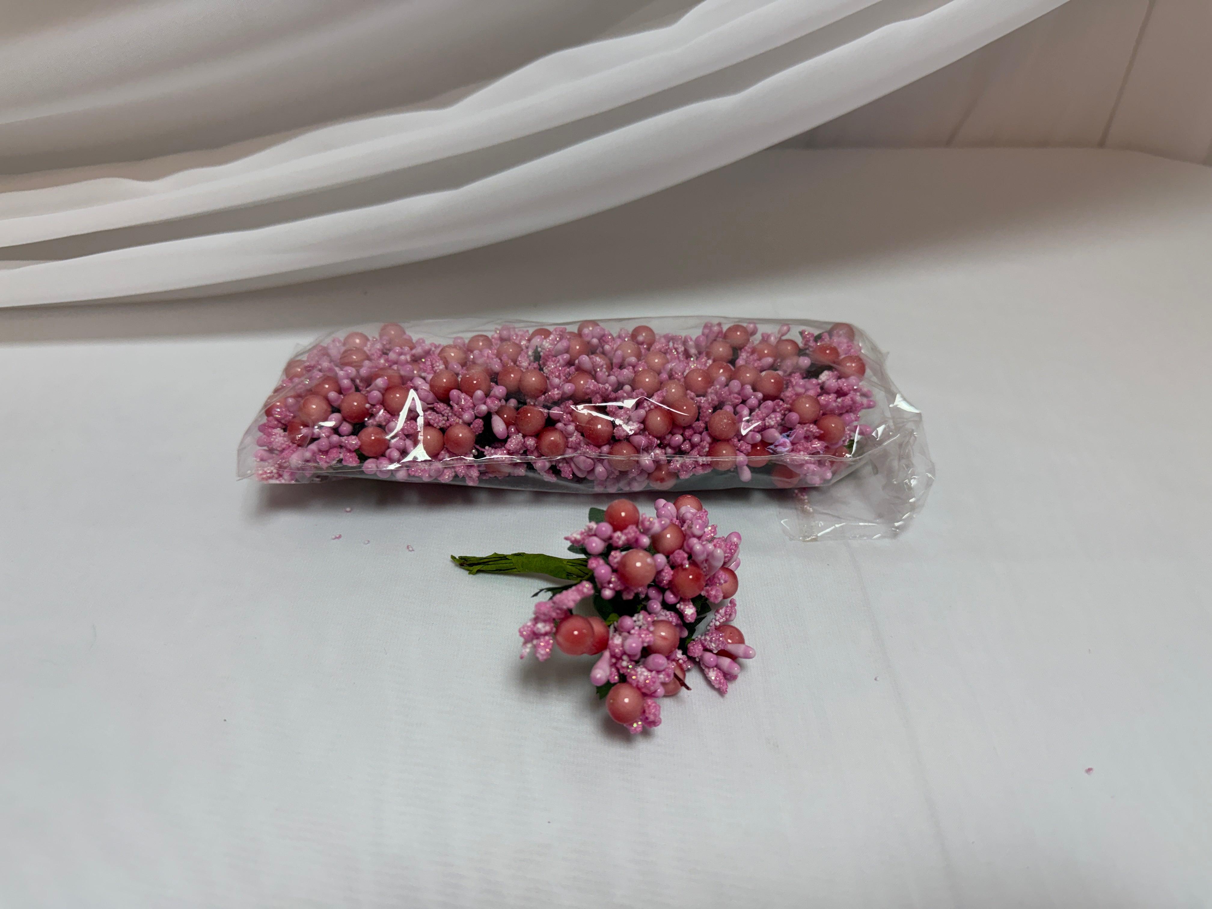 Stamine Artificiale 120/set Roz Inchis