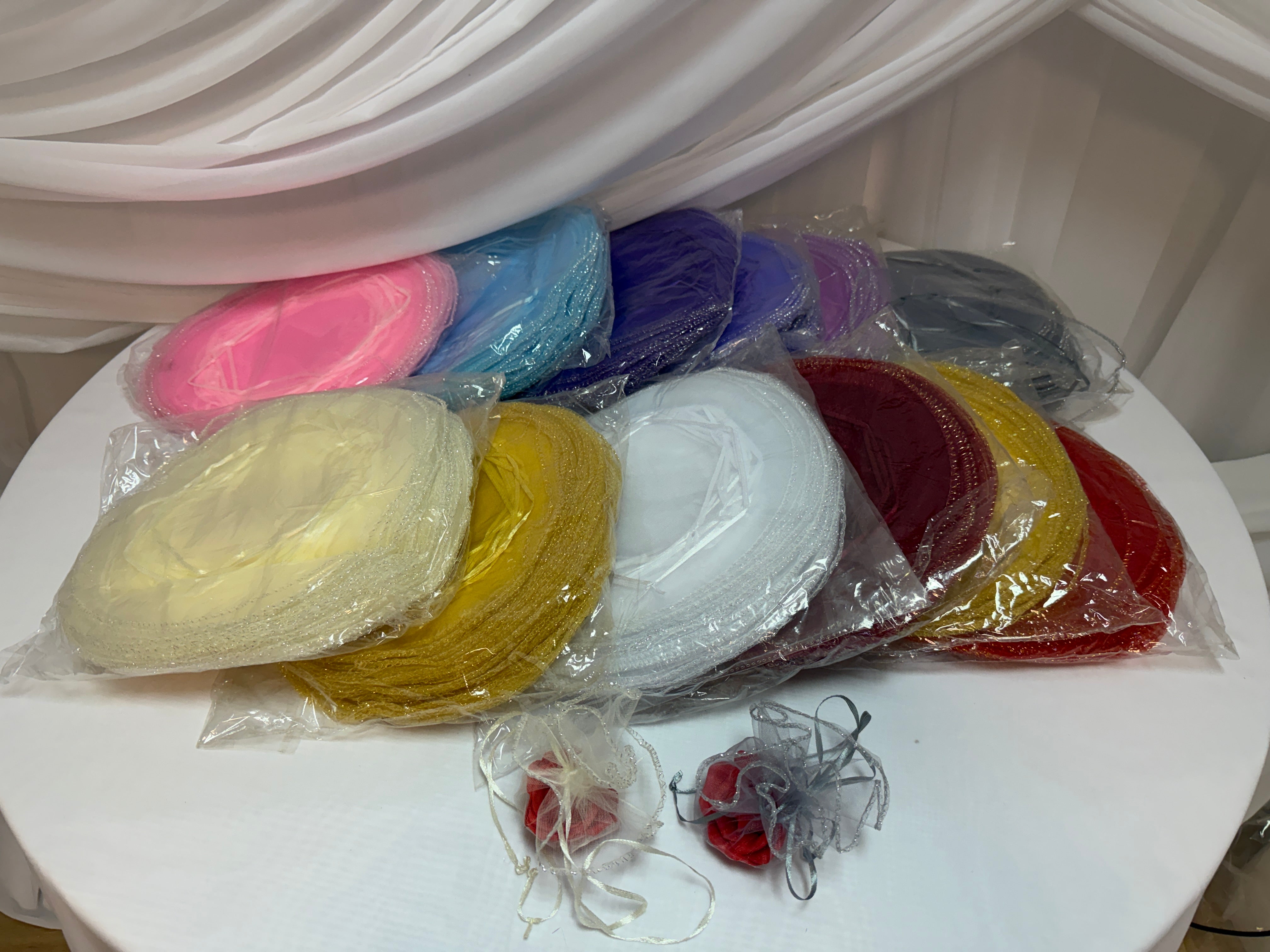 Saculeti Discheta Organza cu Snur 100/set