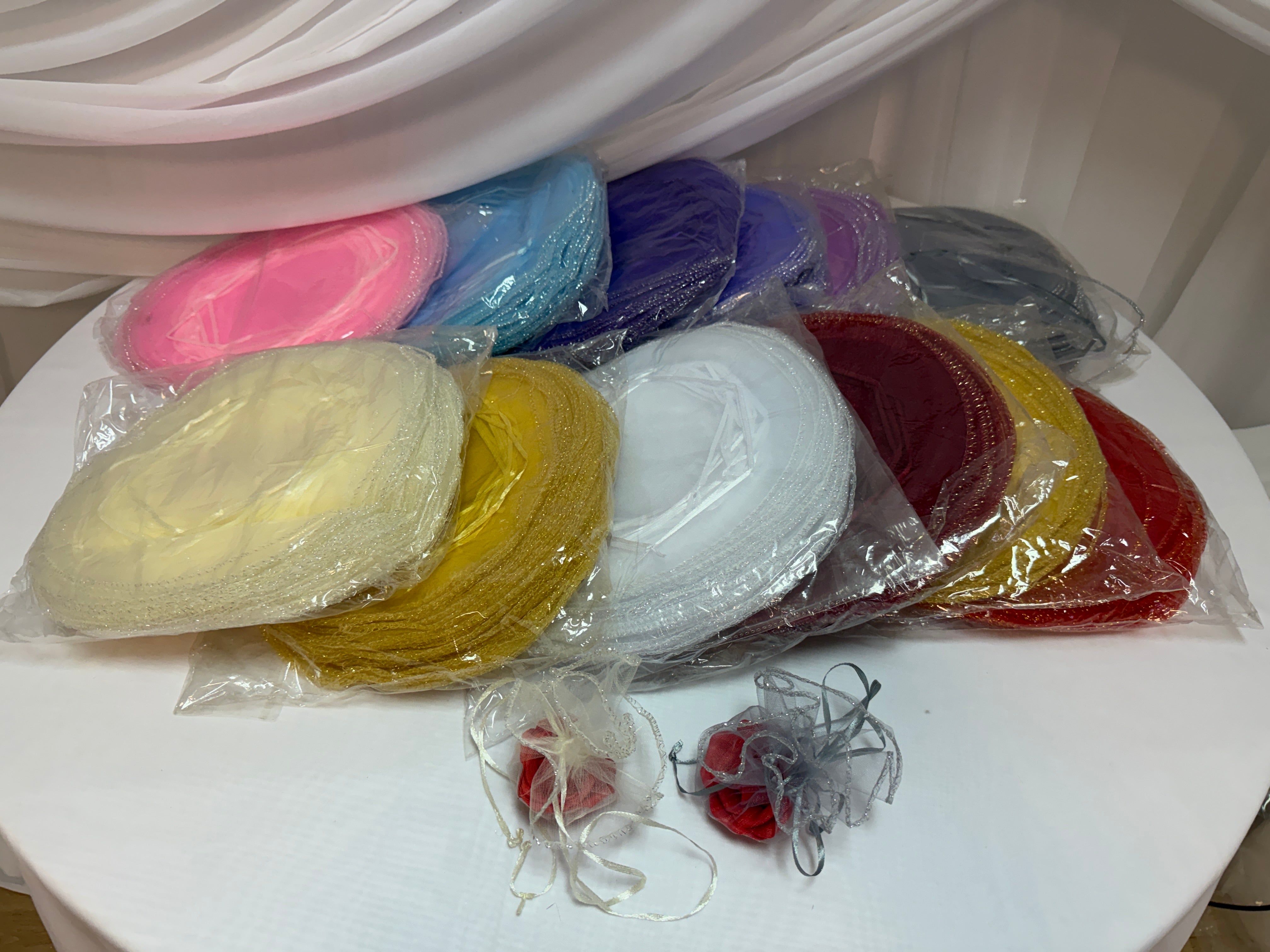 Saculeti Discheta Organza cu Snur 100/set