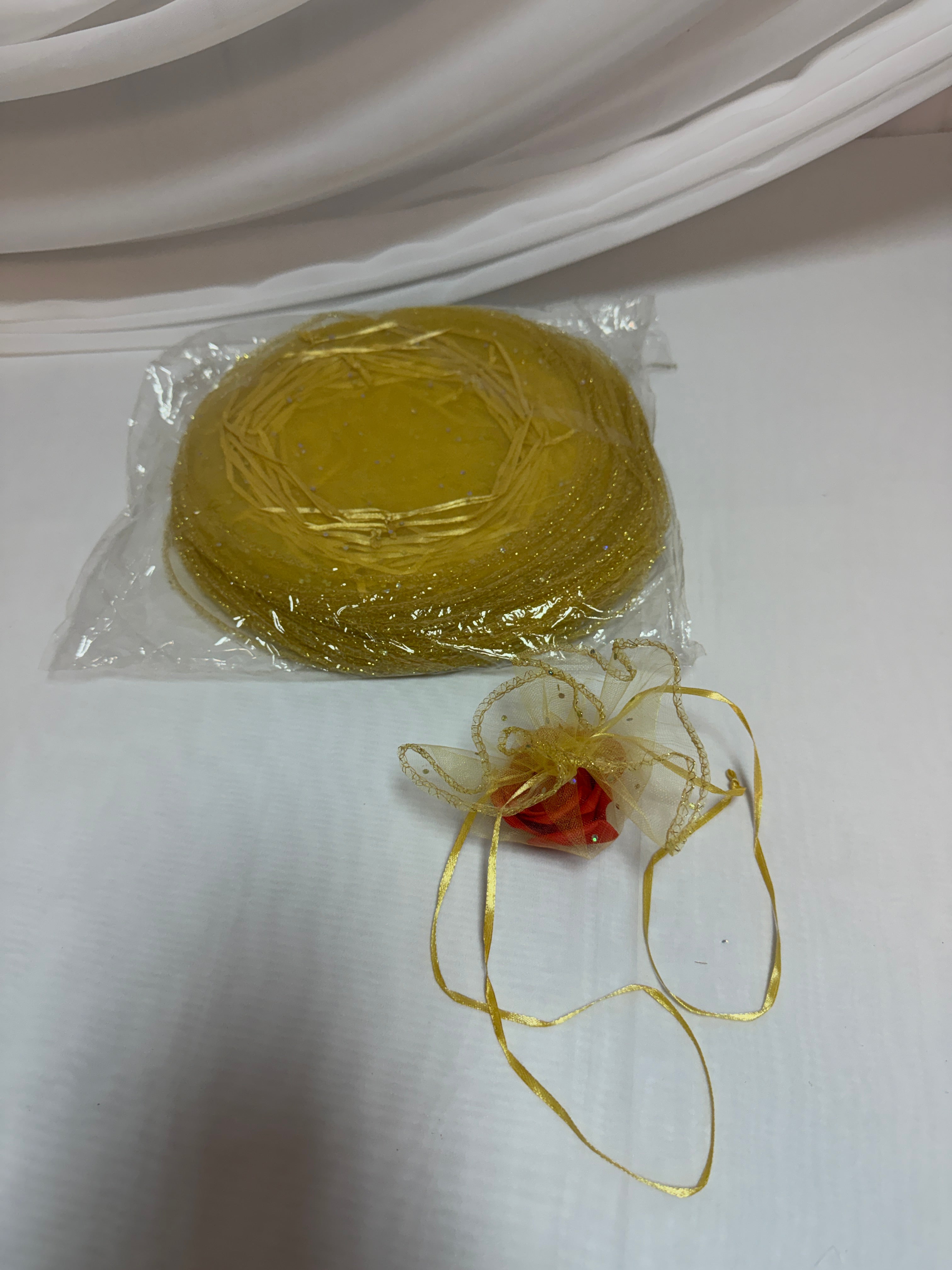Saculeti Discheta Organza cu Snur 100/set