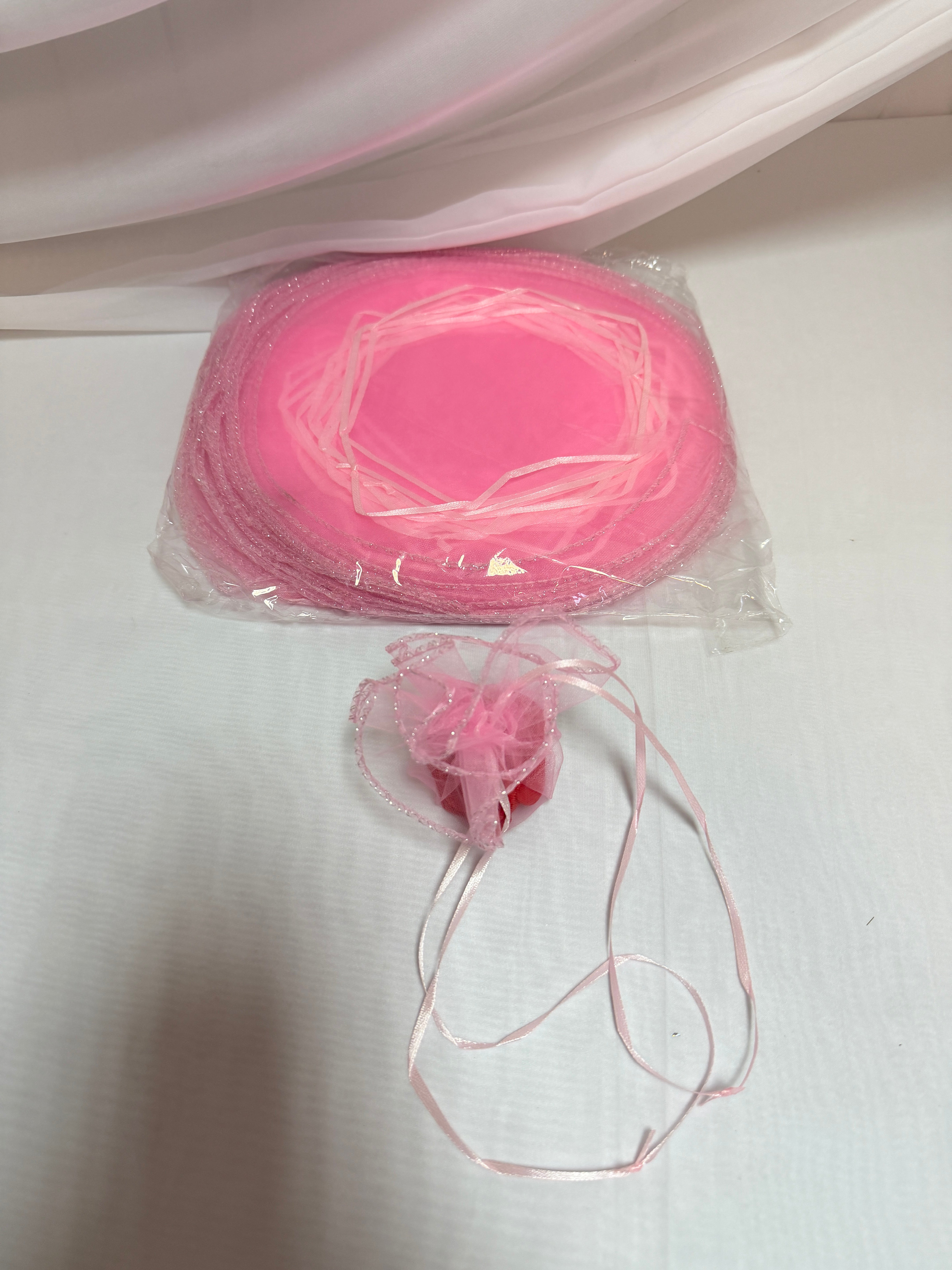 Saculeti Discheta Organza cu Snur 100/set
