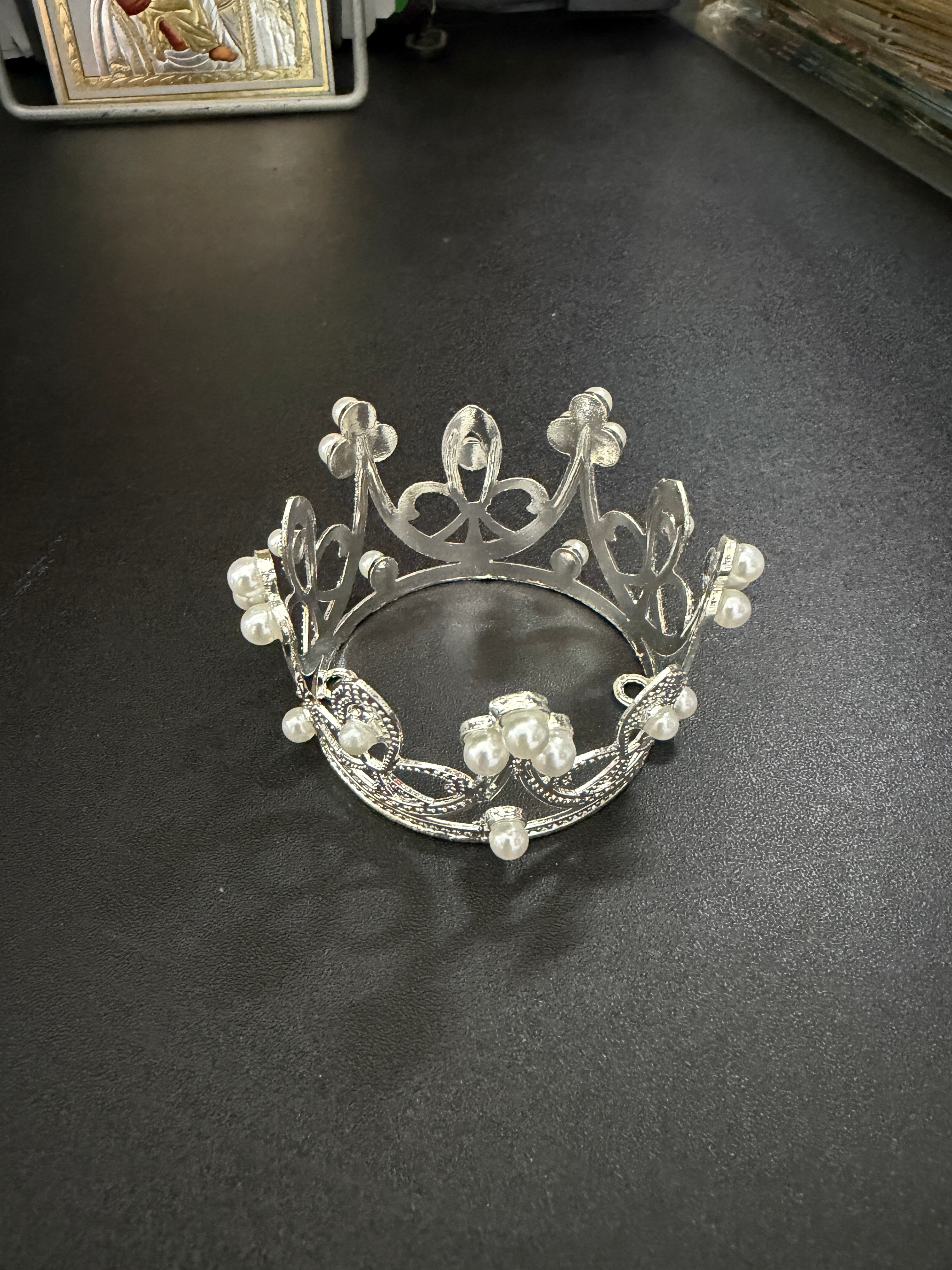 Coronita Metal Cu Strasuri Decorativa Mica