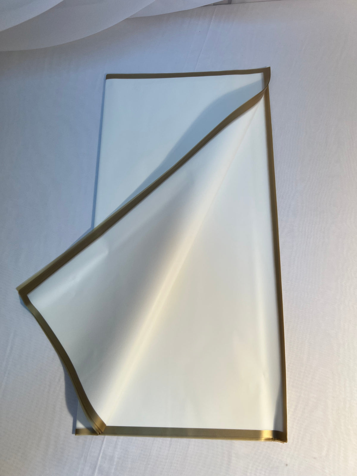 Ambalaj Flori Plastic 20/set Uni Cu Margini Aurii