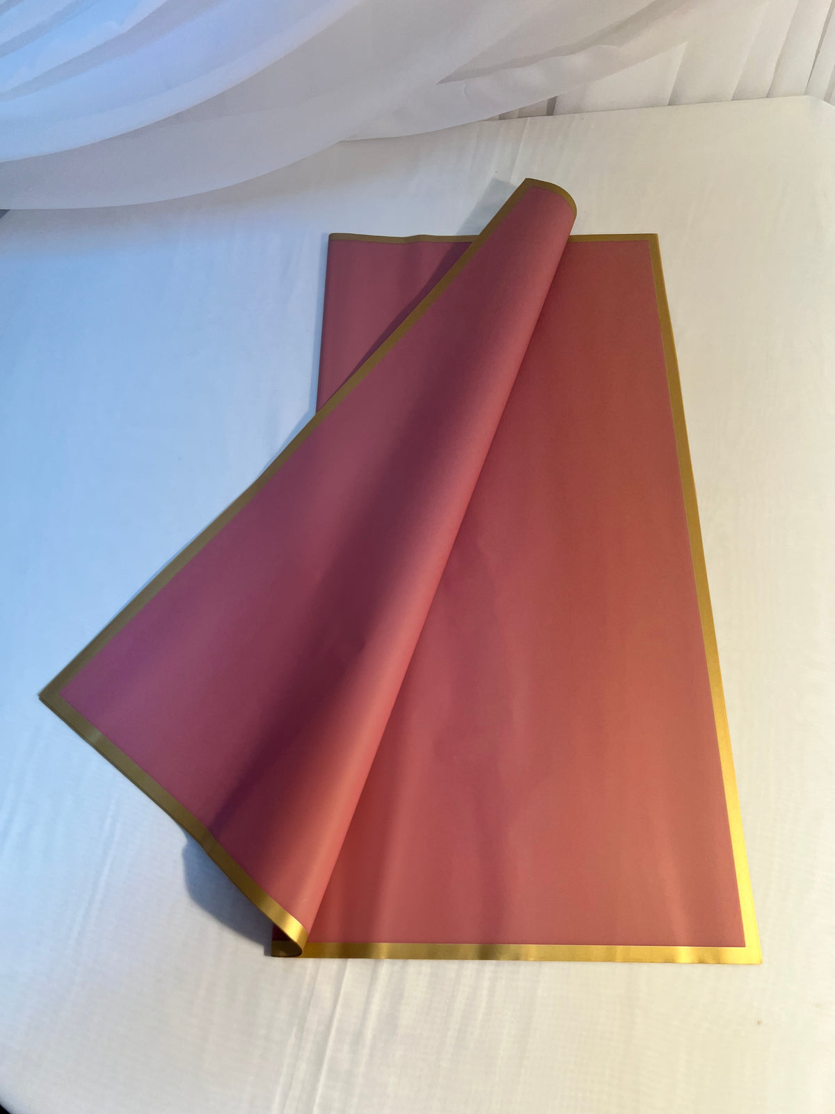 Ambalaj Flori Plastic 20/set Uni Cu Margini Aurii