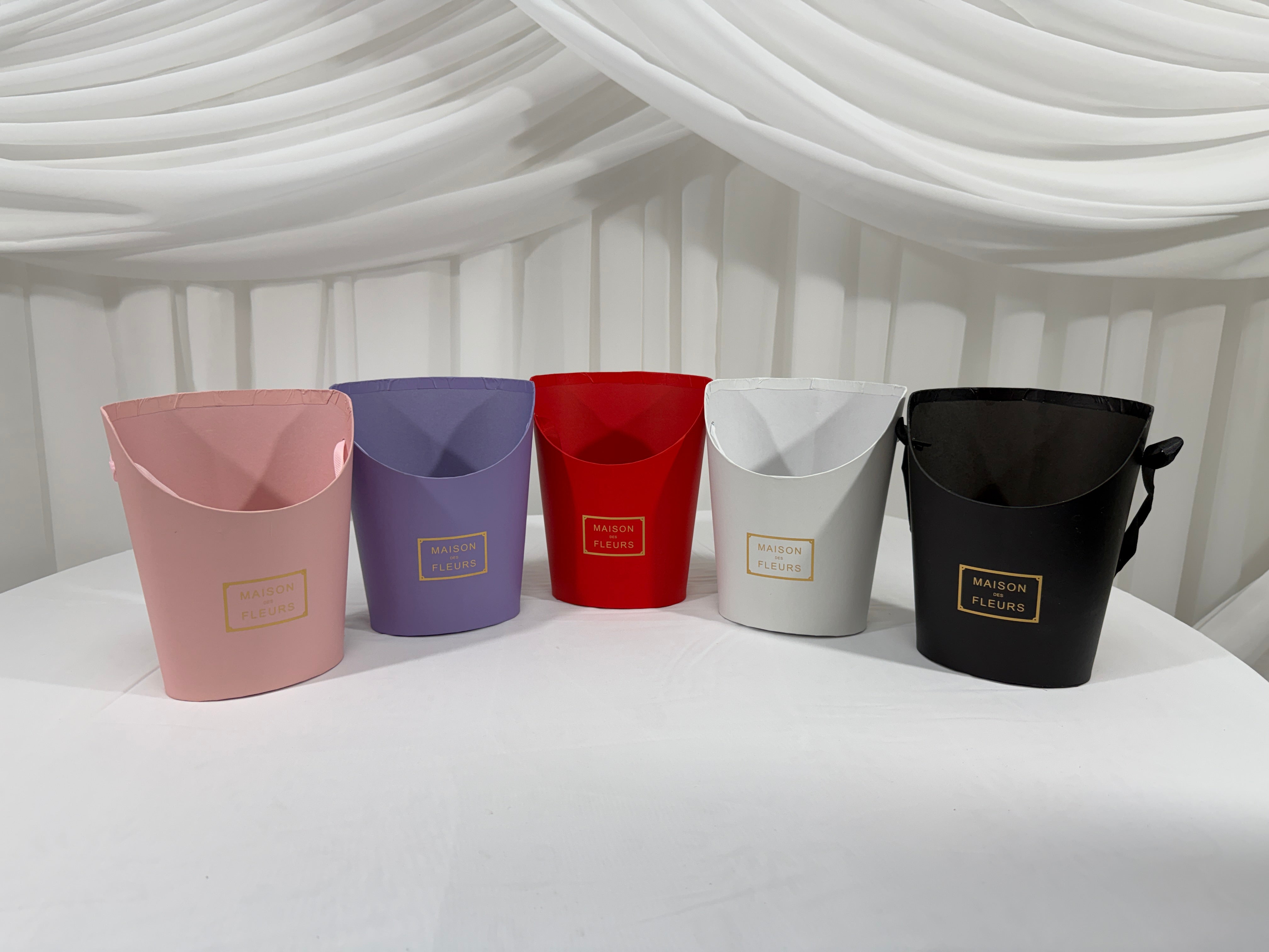 Cutii Carton Aranjamente Florale Ovale Decupate 5/set