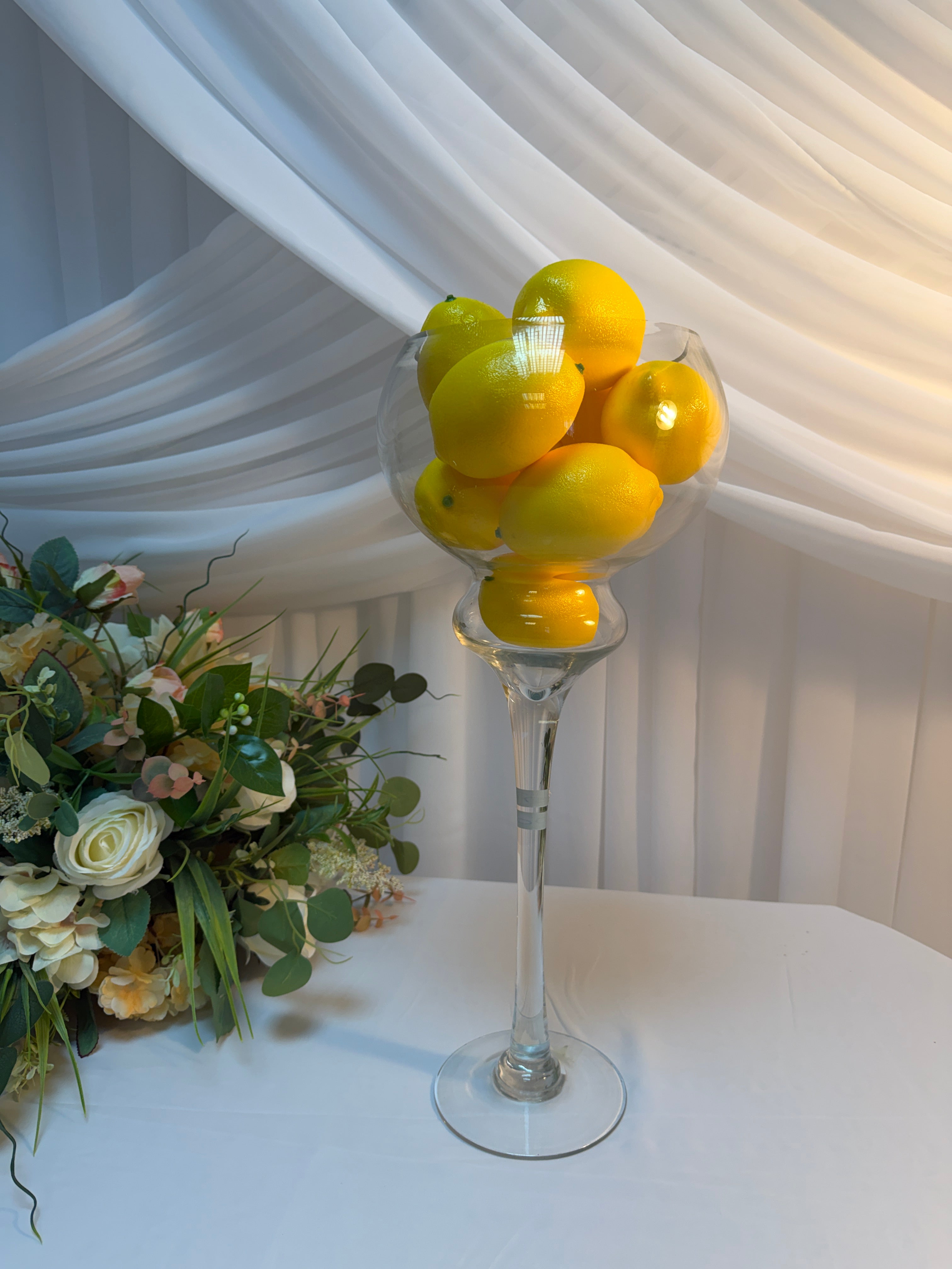 Lămâi decorative din plastic galben – dimensiune 9,5 × 6,5 cm 10/set