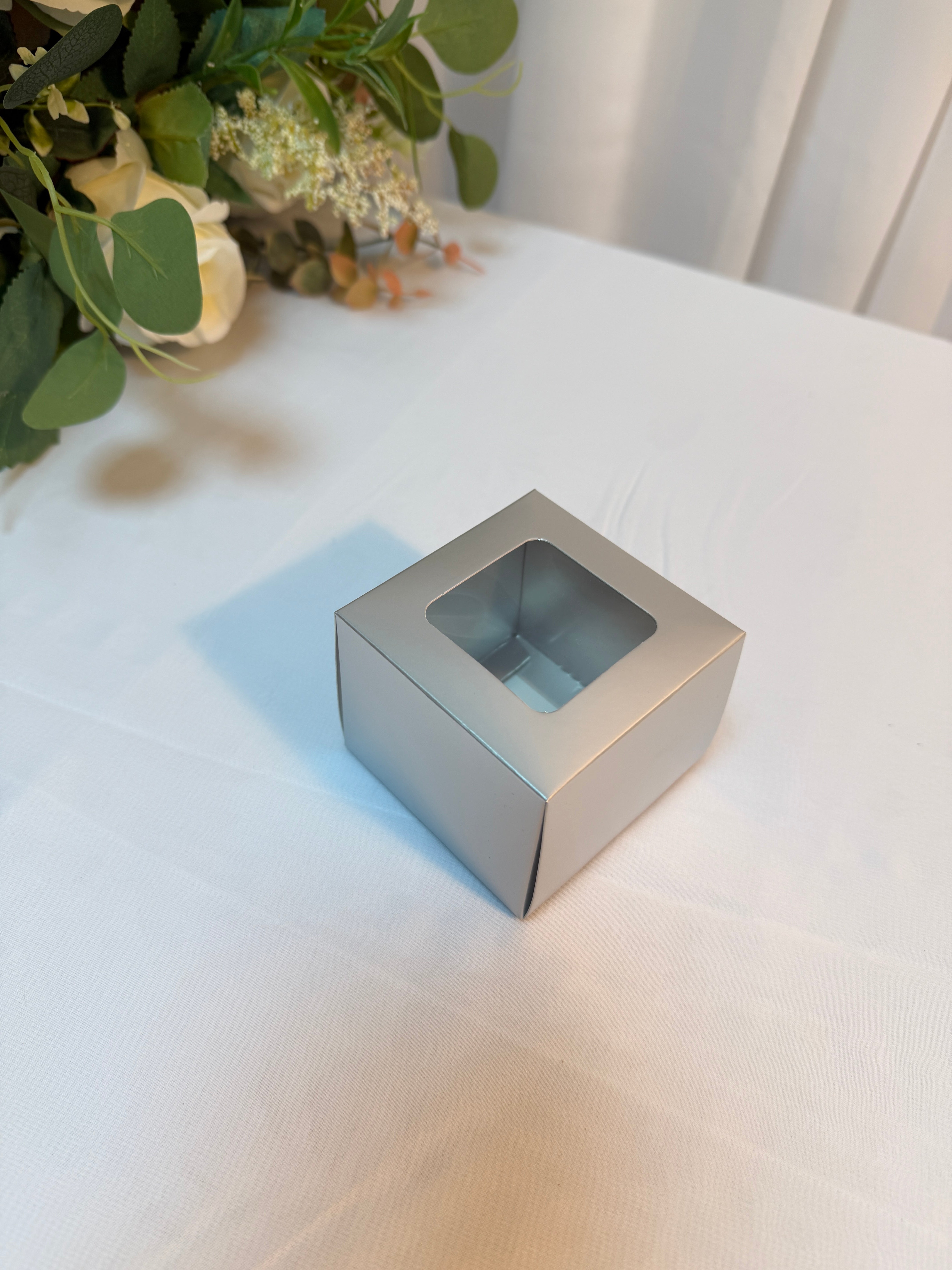 Cutii Cadou Carton Cu Geam 10/set 7,5x7,5x6cm