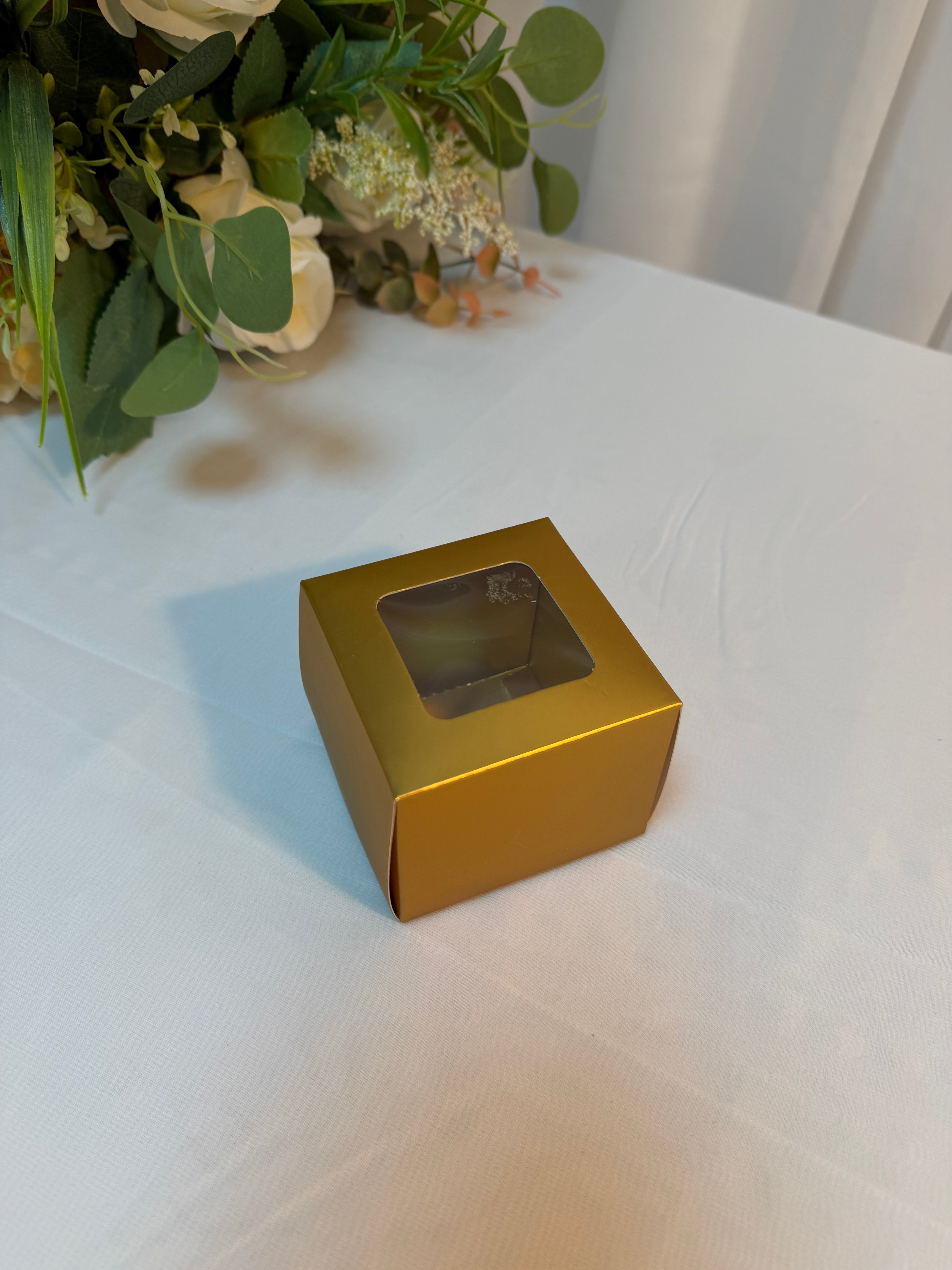 Cutii Cadou Carton Cu Geam 10/set 7,5x7,5x6cm
