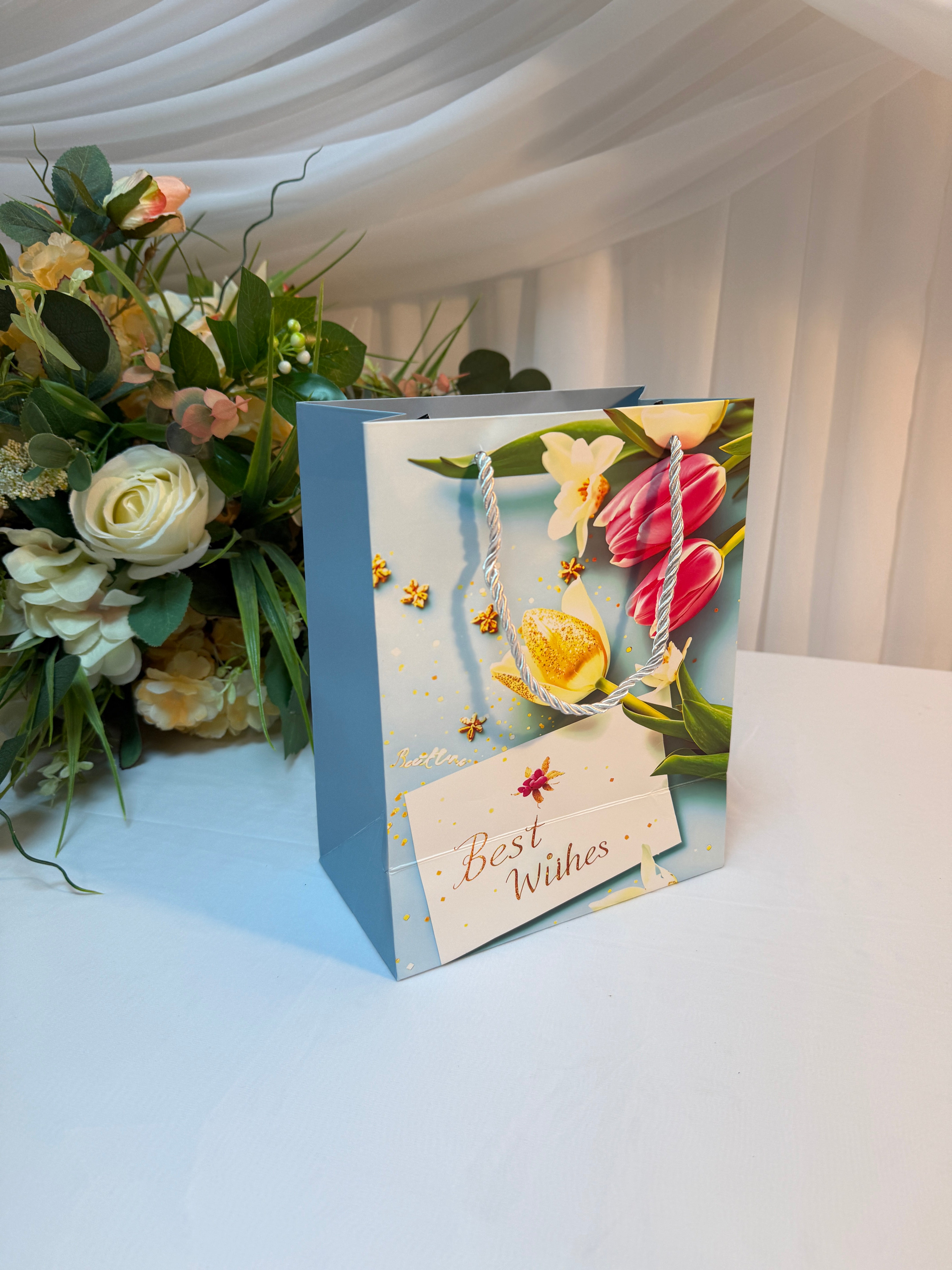 Pungi Cadou Lalele Best Wishs 12/set