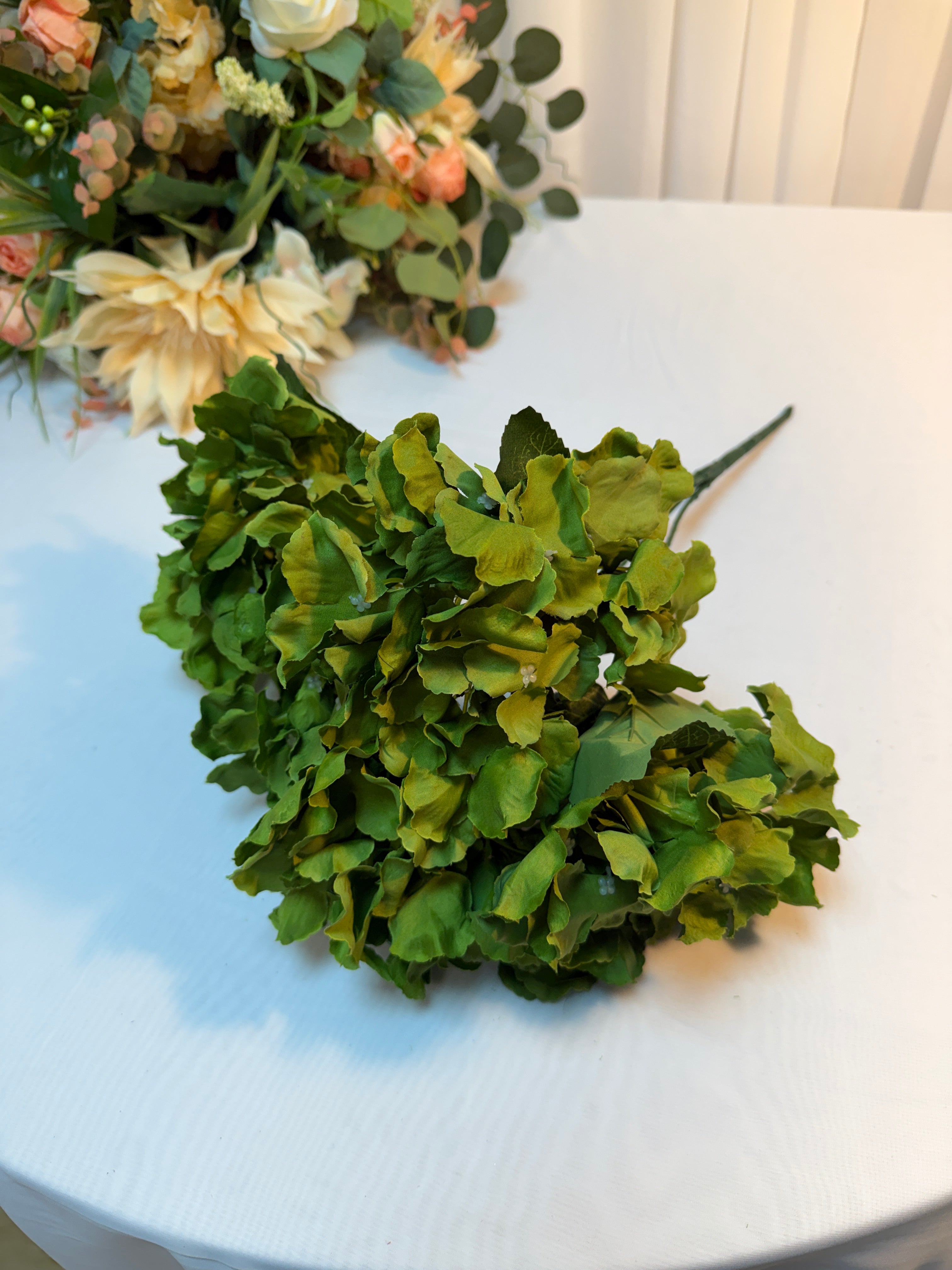 Buchet 5 Hortensii Artificiale Verde
