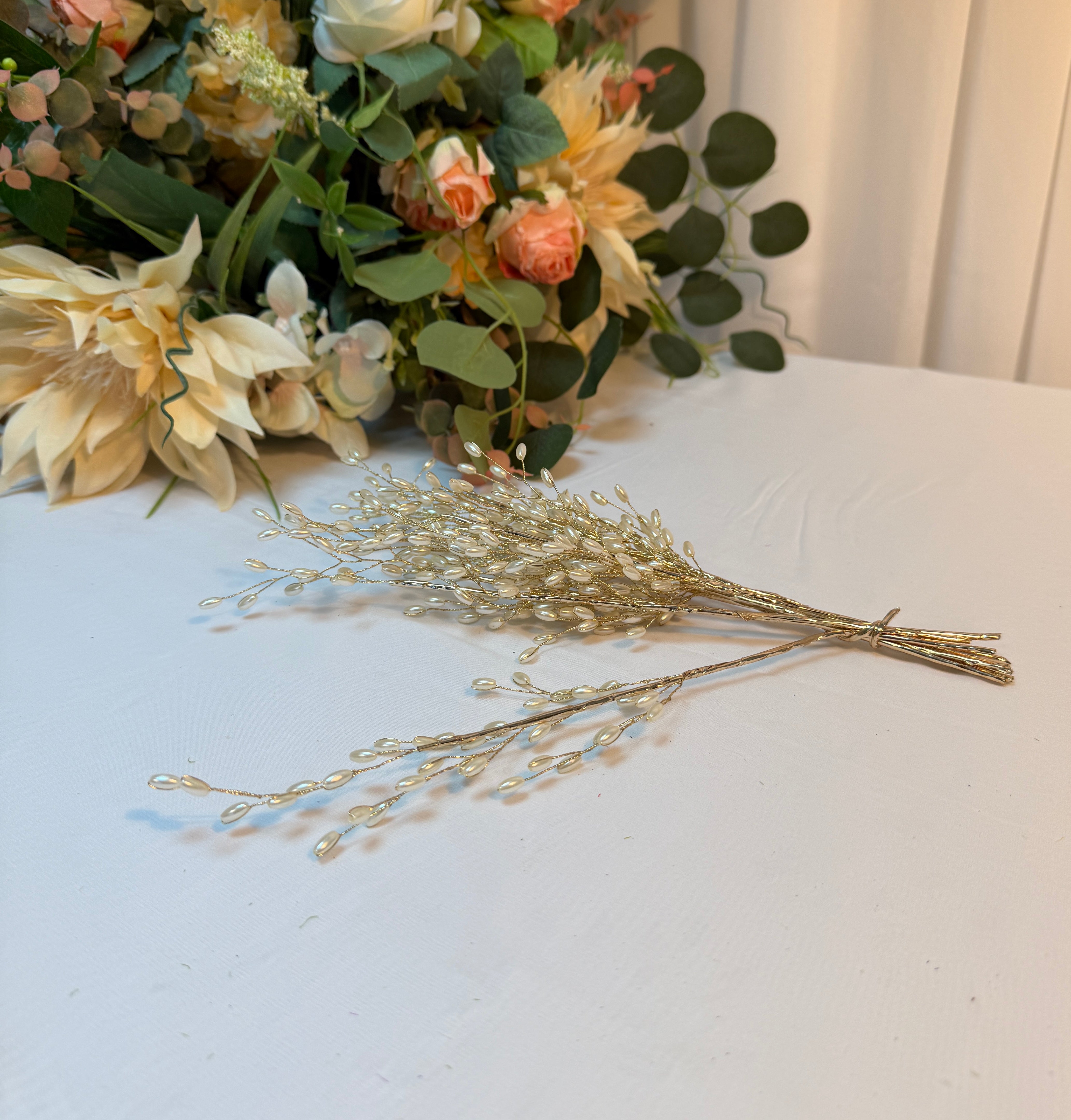 Flori Margele Perla Alungita 10/set