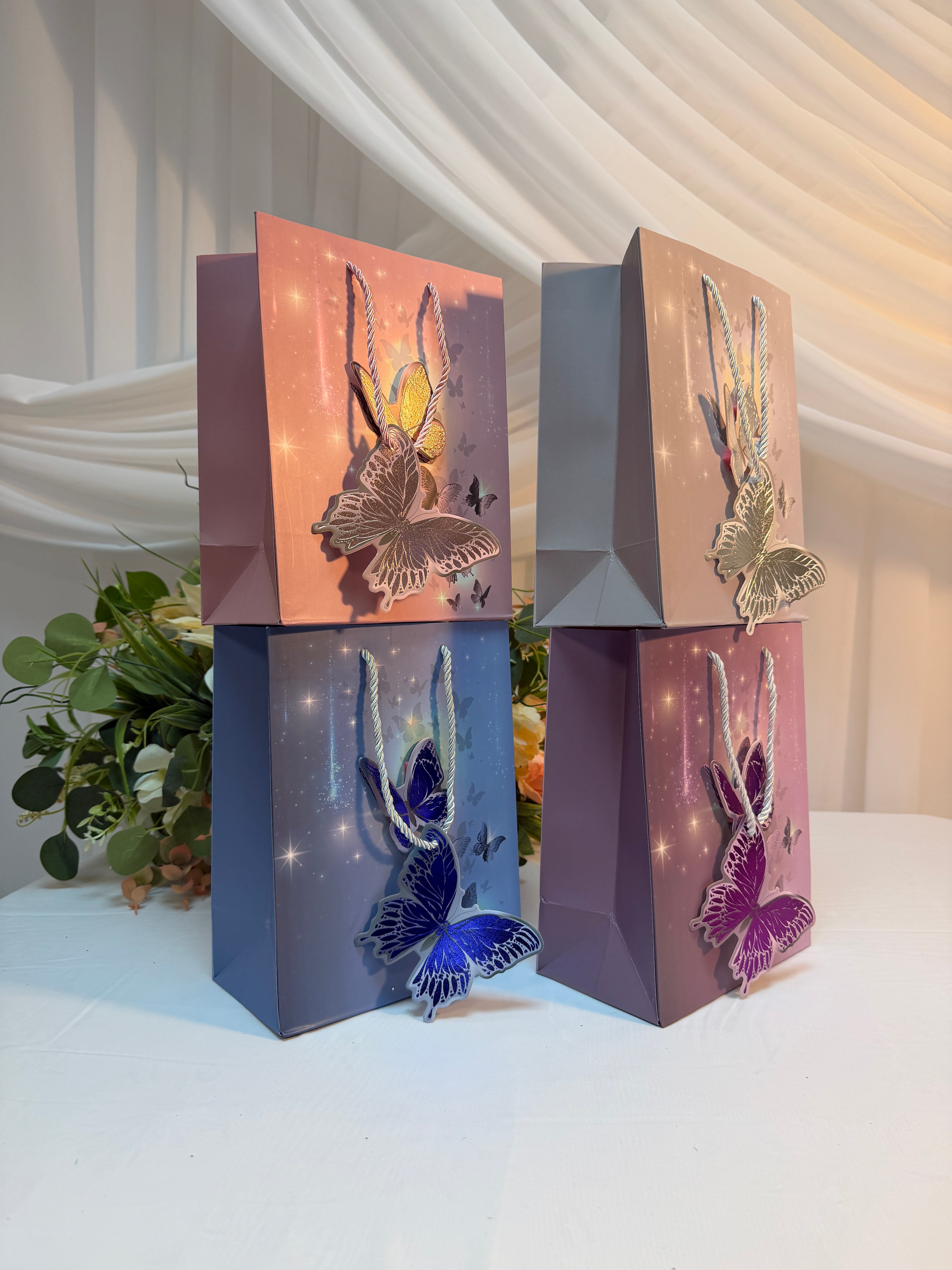 Pungi cadou cu Fluturi 12/set