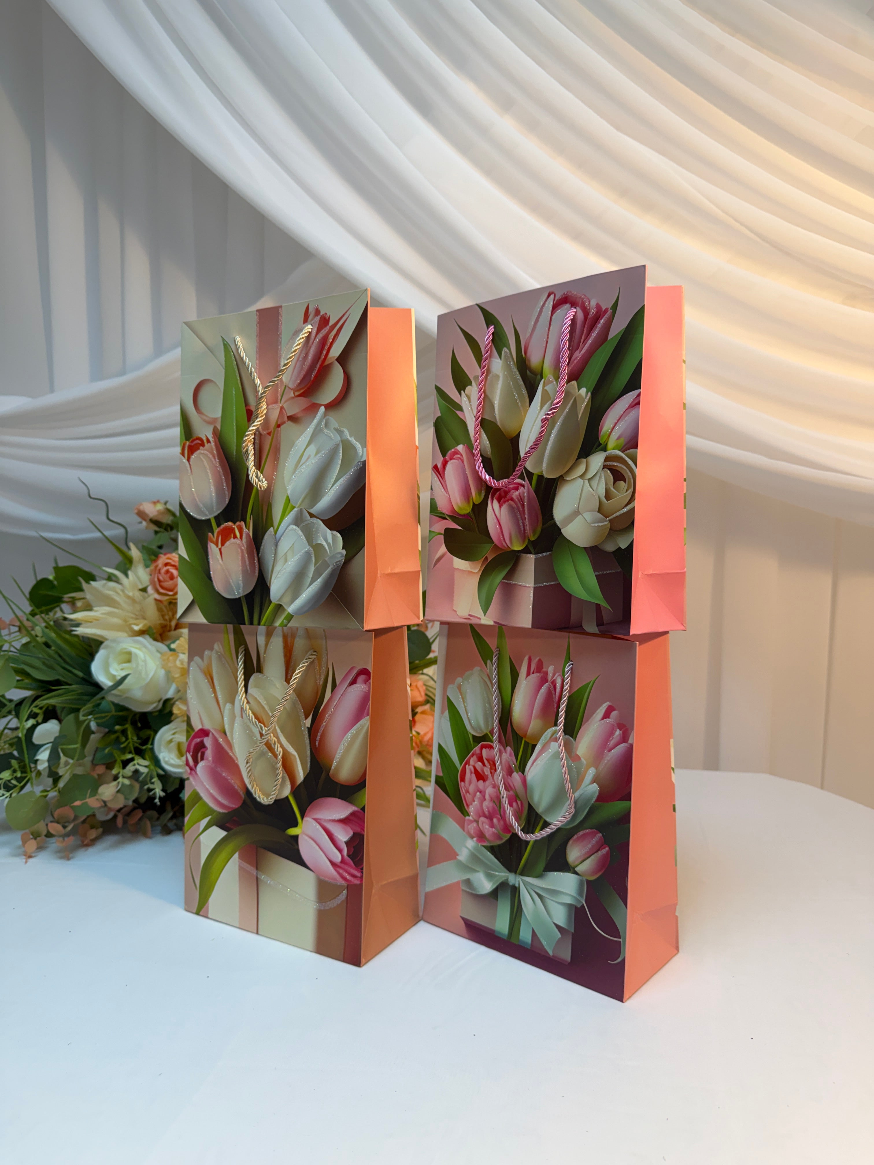 Pungi Cadou Buchet lalele 12/set