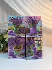 Pungi cadou imprimeu Levanda 12/set