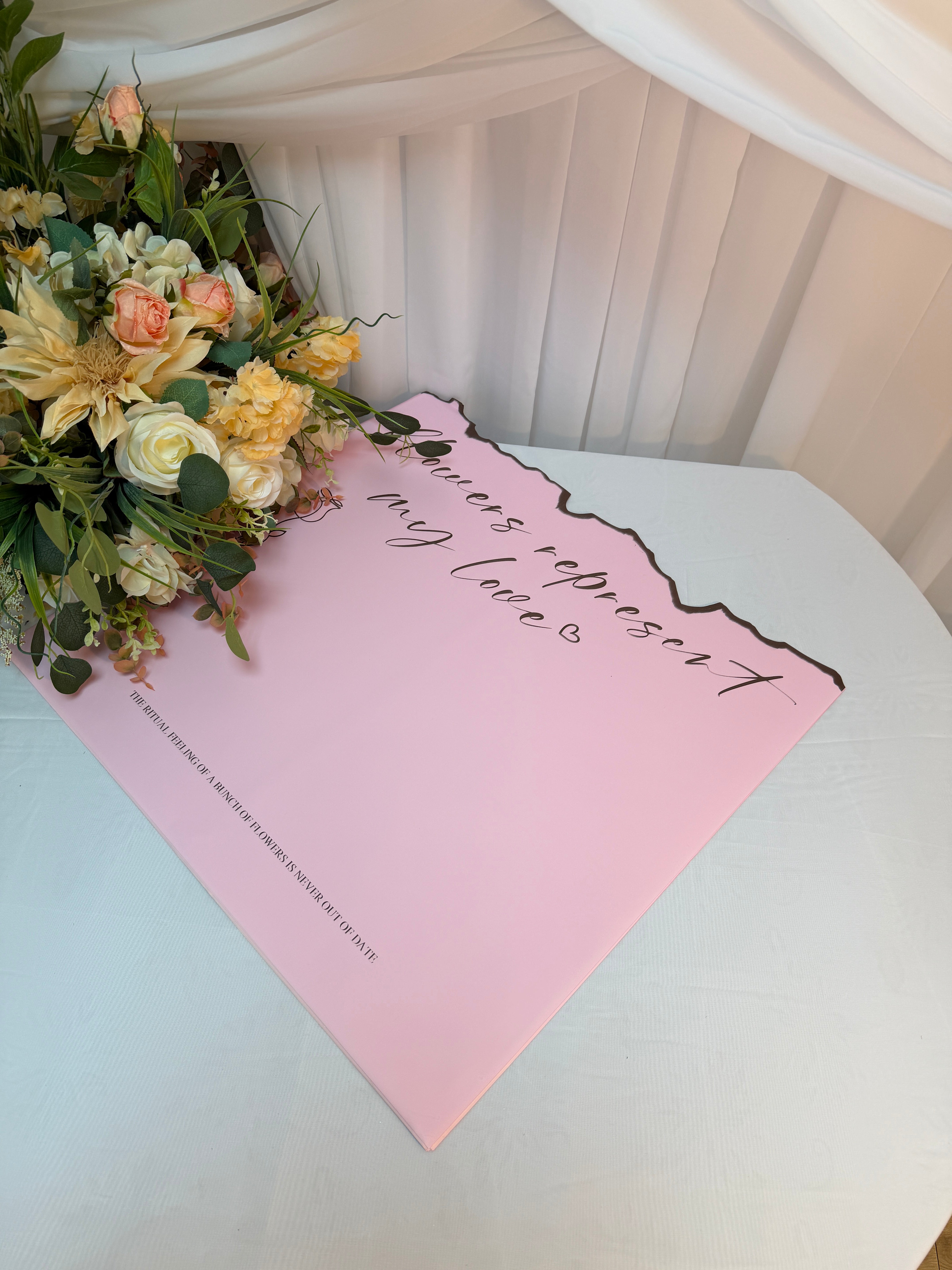 Ambalaj Flori 20/set Arse Pe O Margine Roz