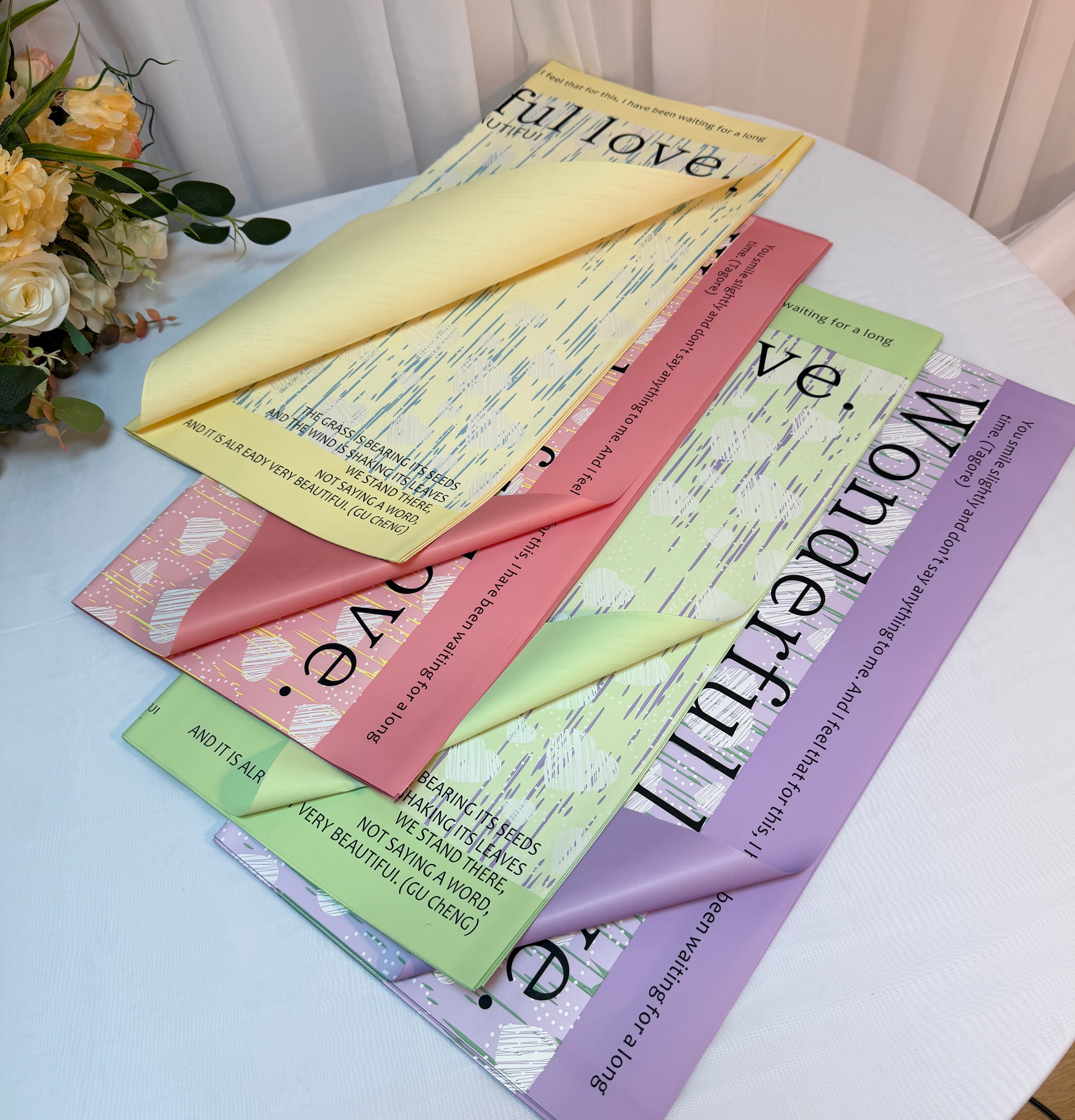 Ambalaj Flori 20/set "Wonderful Love"