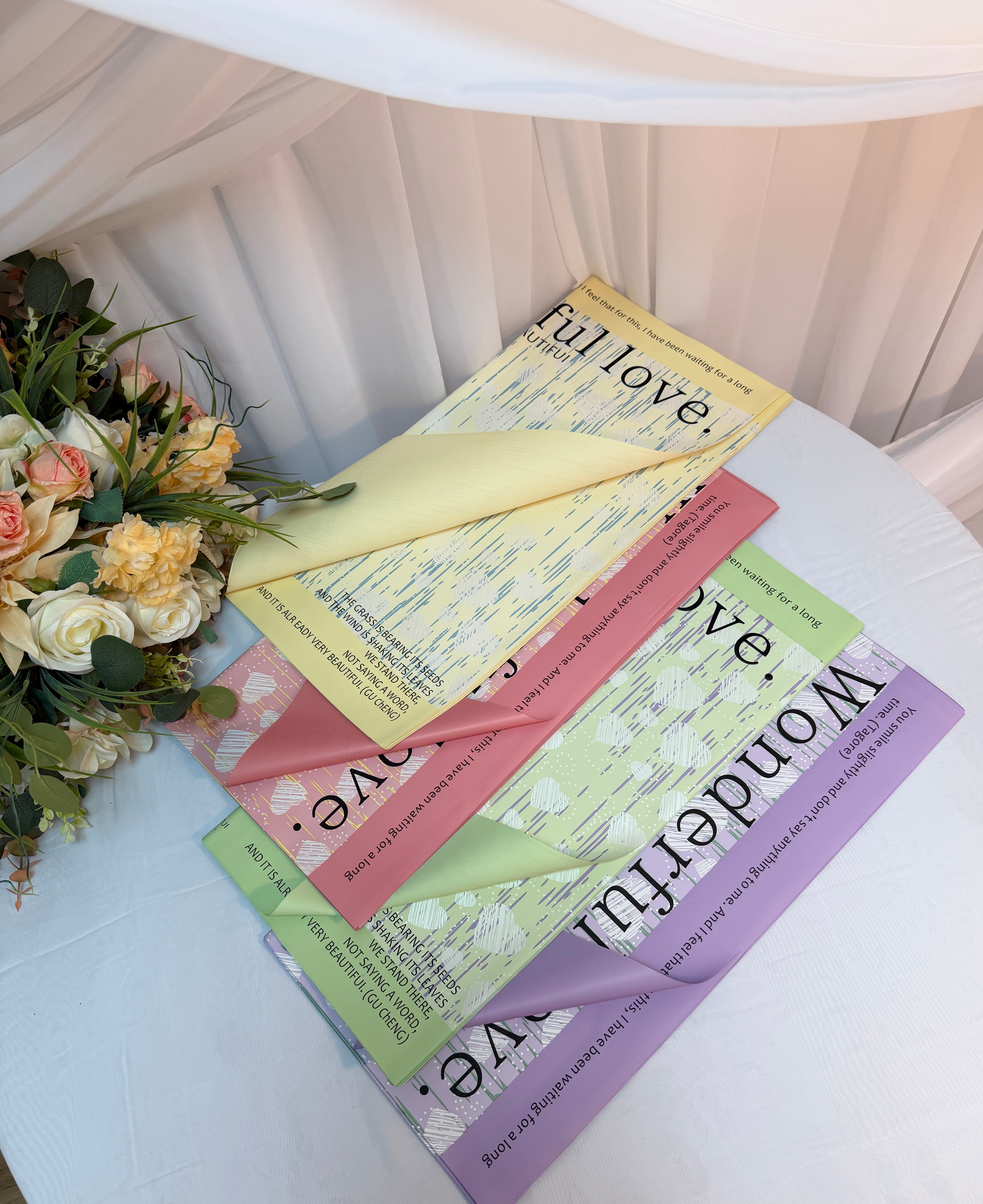 Ambalaj Flori 20/set "Wonderful Love"