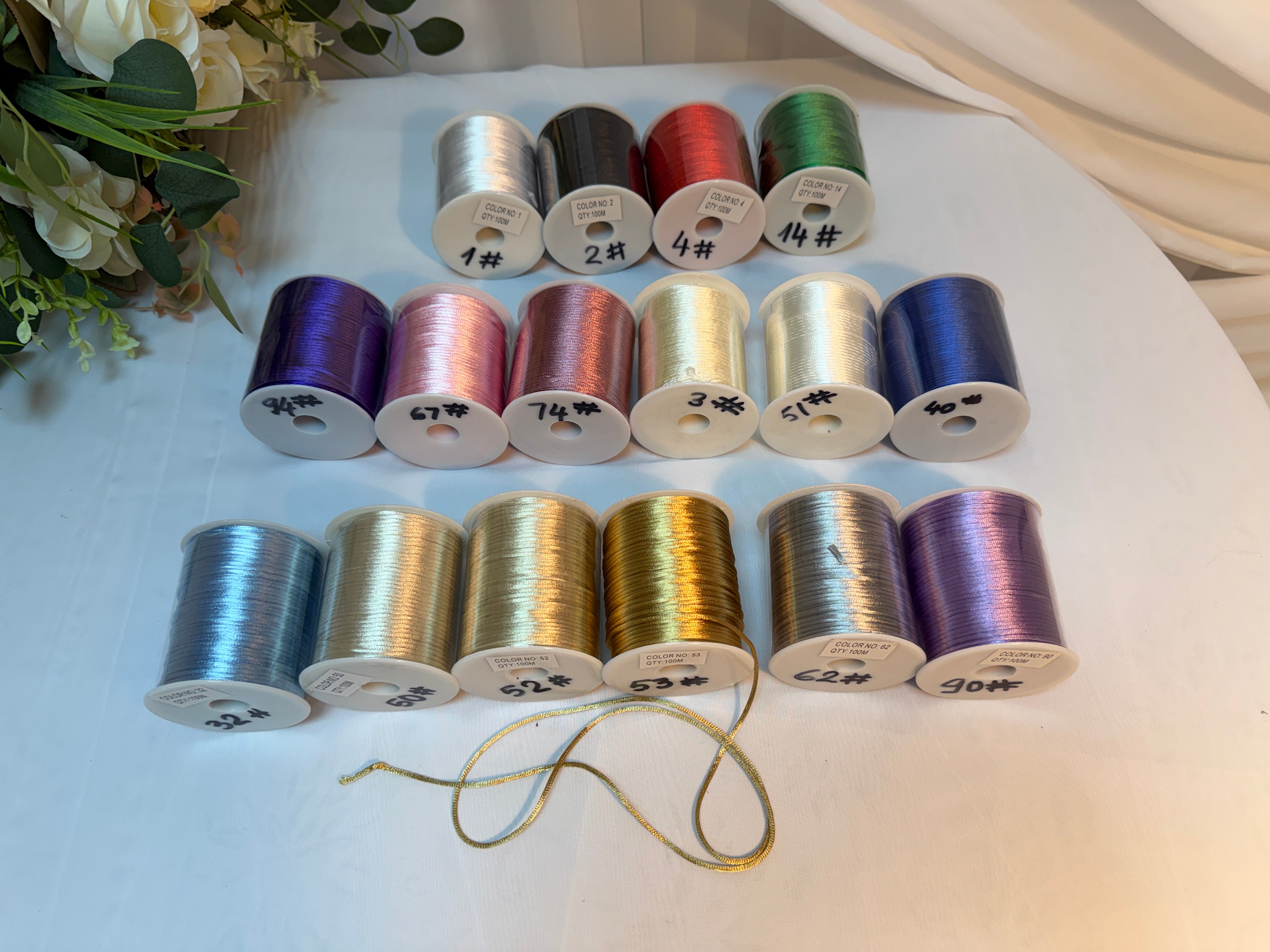 Snur Satinat 0.3cm/90m