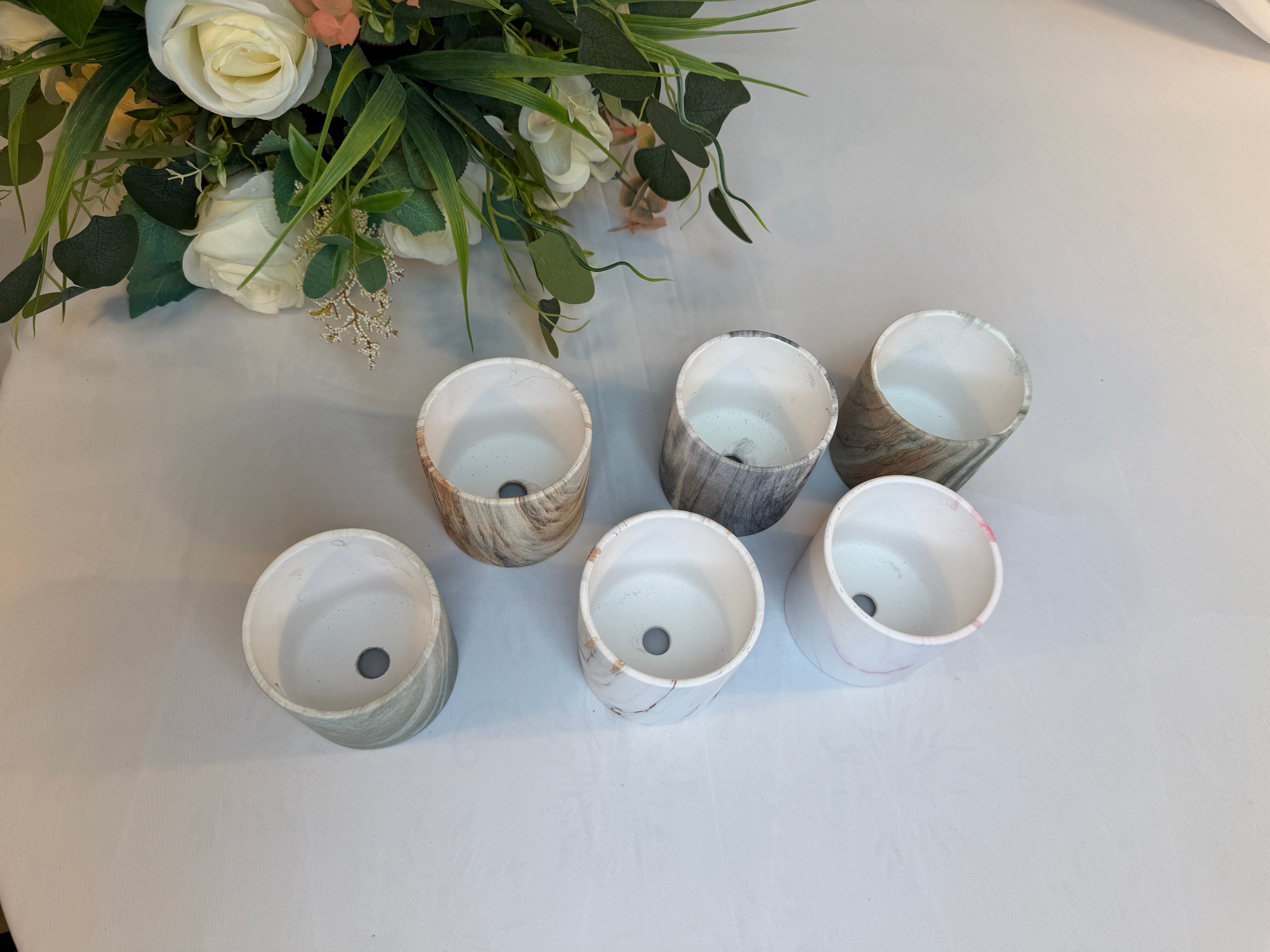 Ghiveci Flori Ceramica Marmurat 6/set