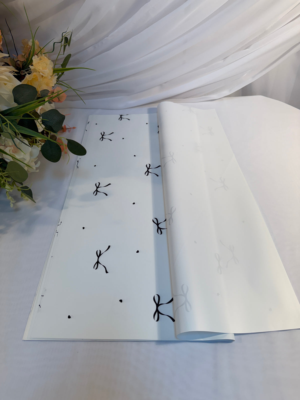 Ambalaj Flori Plastic 20/set imprimeu Fundite Aurii