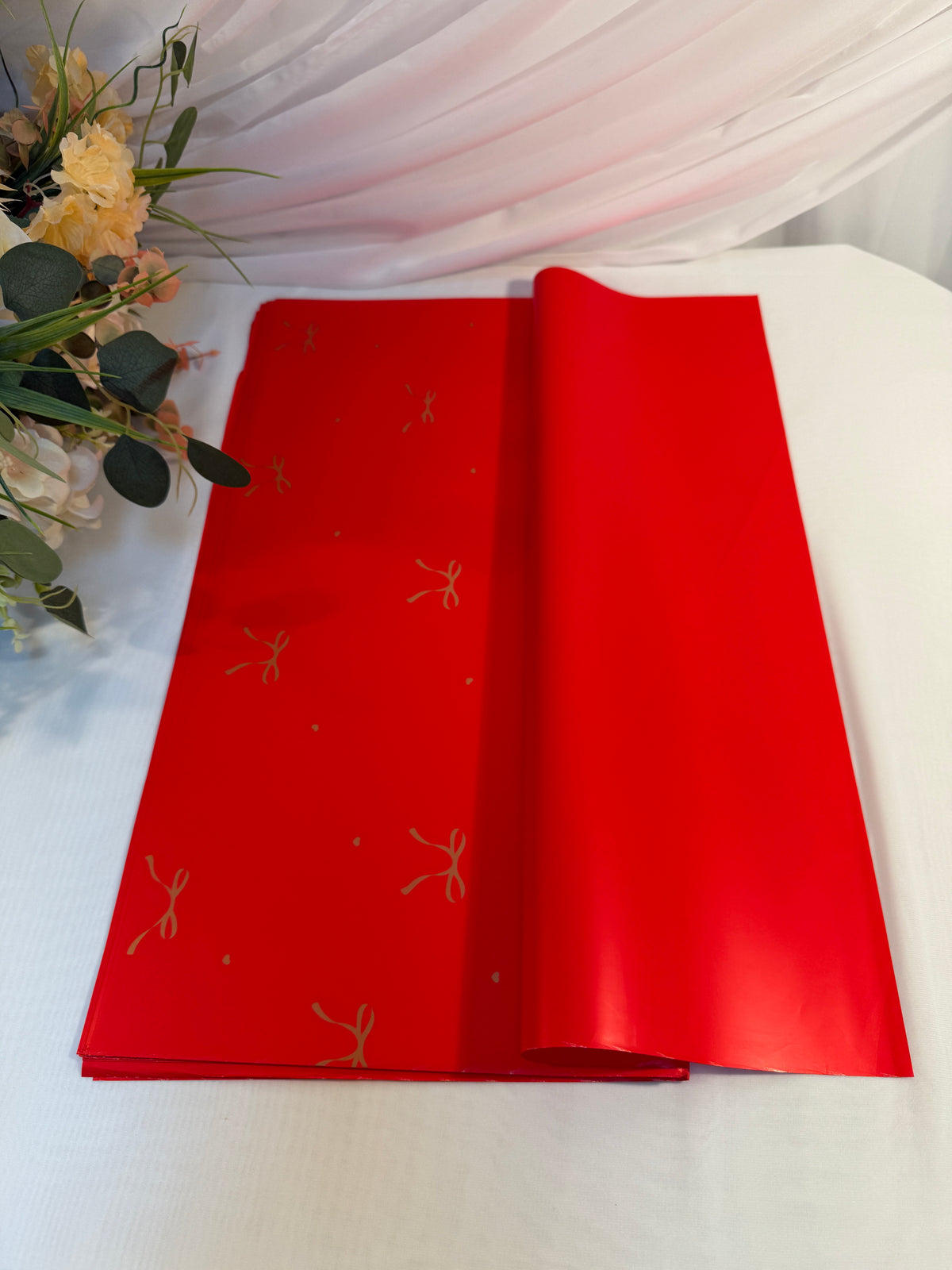 Ambalaj Flori Plastic 20/set imprimeu Fundite Aurii