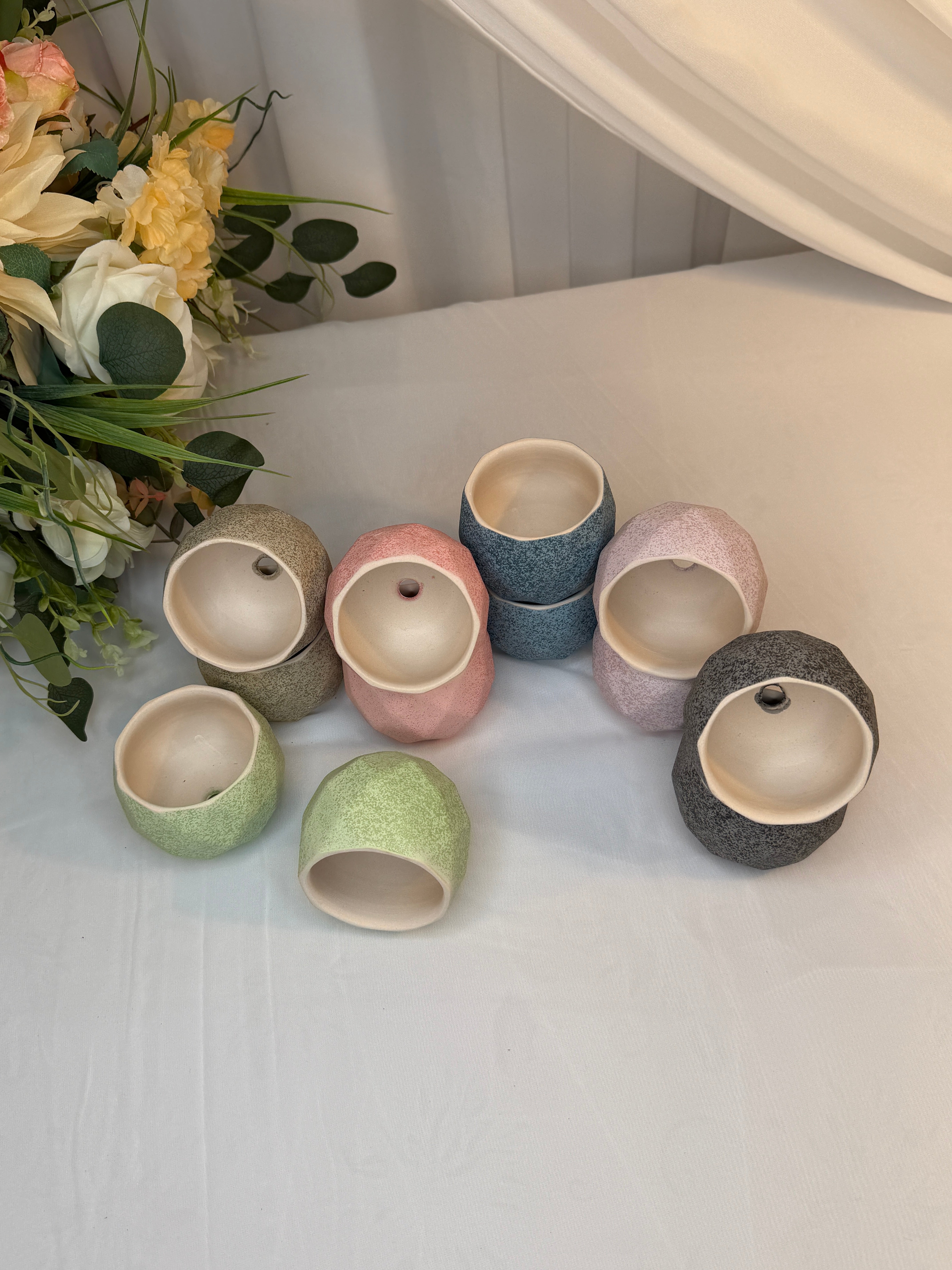 Ghivece Flori Ceramica Fatetat 12/set